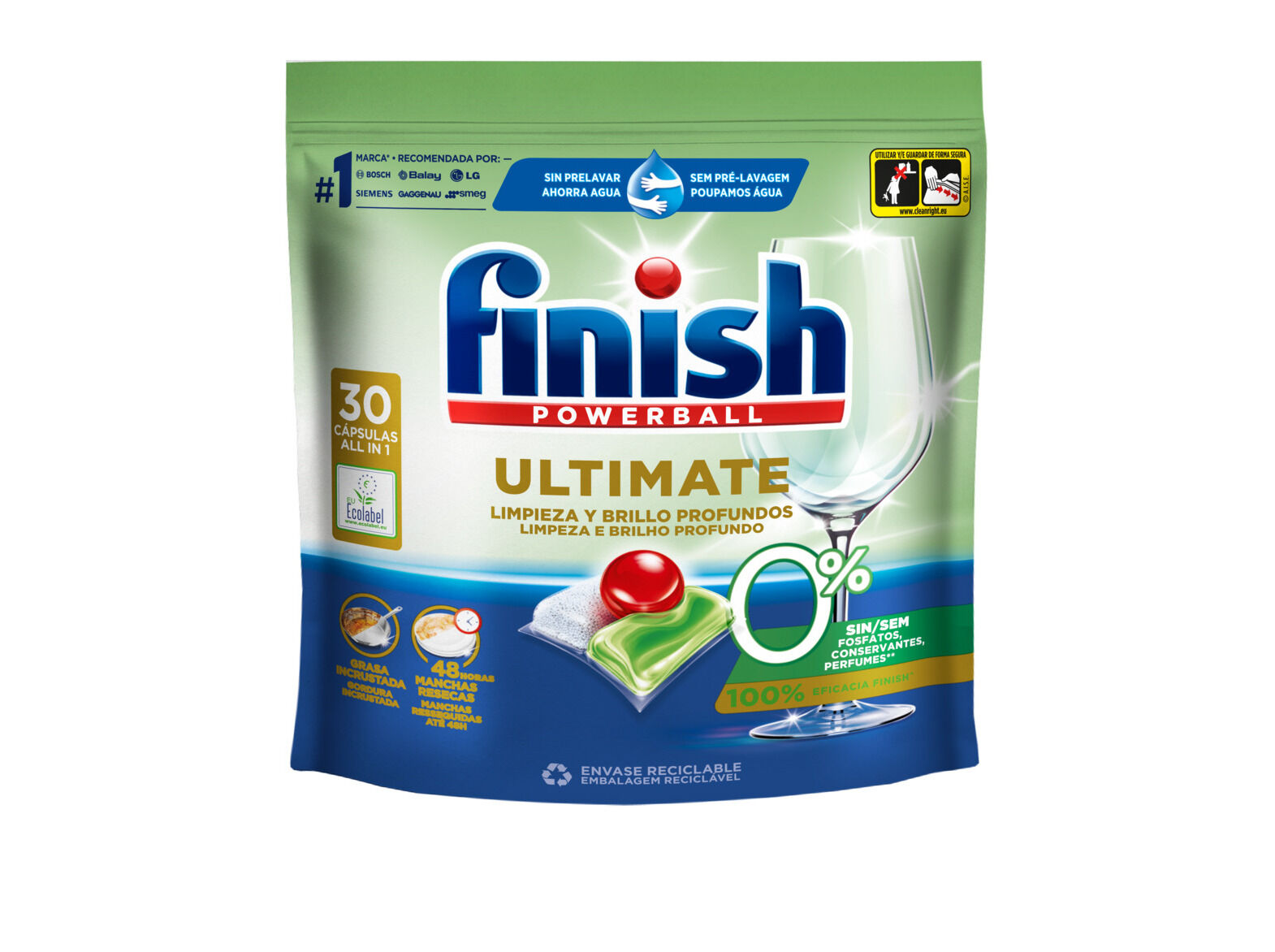 DETERGENTE LOI&Ccedil;A M&Aacute;QUINA FINISH 0% ULTIMATE 30P