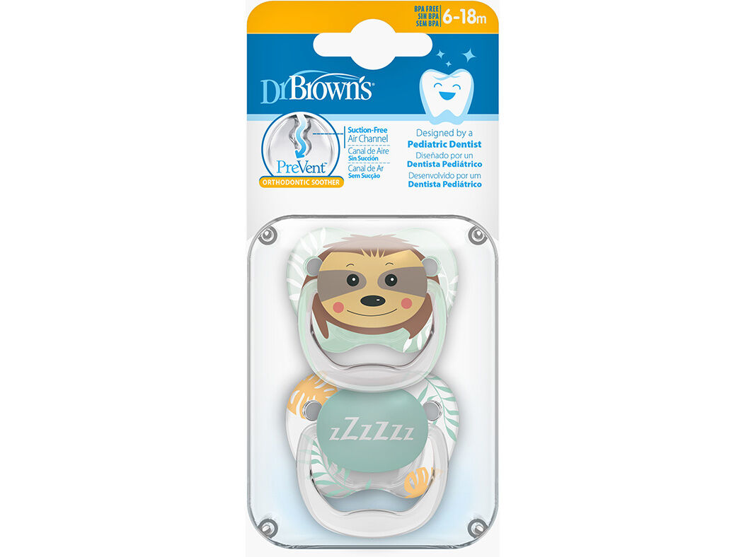CHUPETA DR. BROWN'S PREVENT VERDE 6-18M 2UN image number 0
