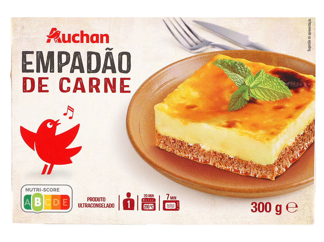 EMPAD&Atilde;O DE CARNE AUCHAN ULTRACONGELADO 300G