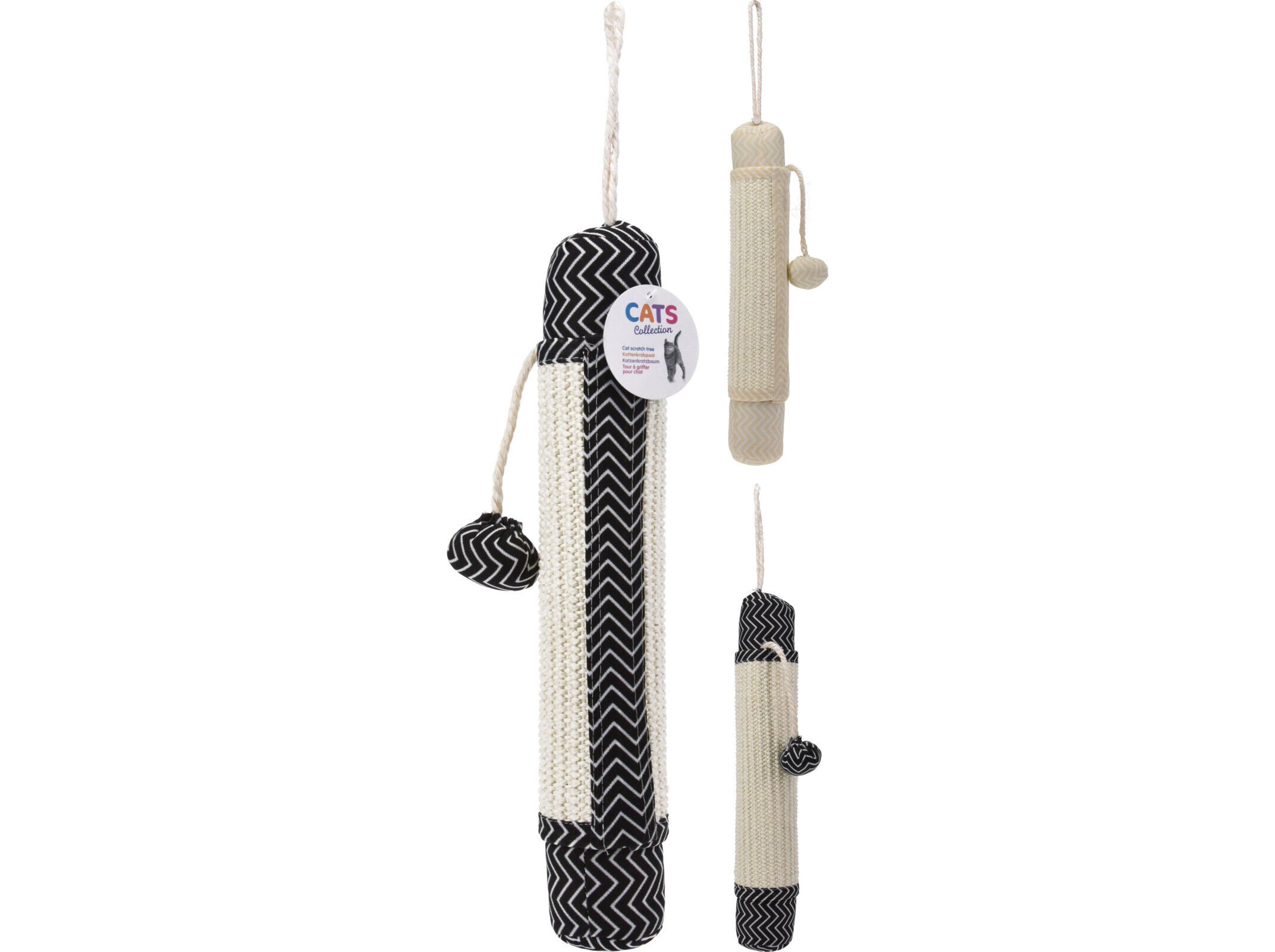 ARRANHADOR CATS COLLECTION POSTE COM BOLA 38X7X7CM MODELOS SORTIDOS image number 1