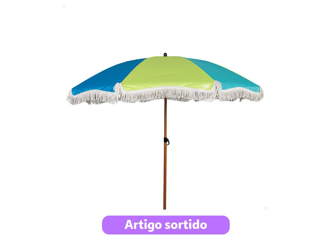 CHAP&Eacute;U DE SOL AKTIVE RISCAS UV50 180CM CORES SORTIDAS