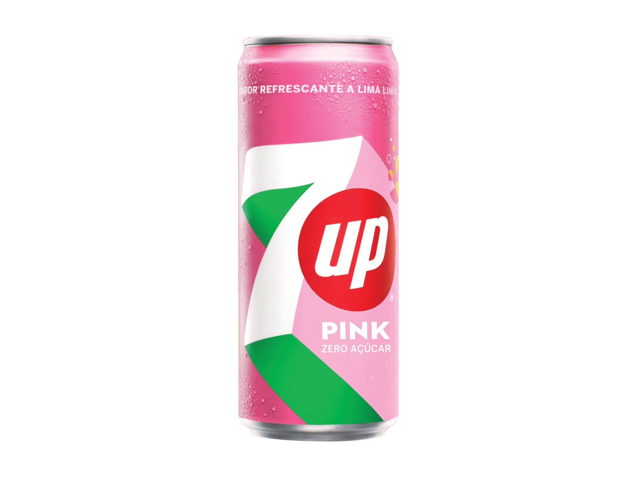 REFRIGERANTE C/ G&Aacute;S 7UP ZERO PINK LATA 0.33L (SDR) image number 0