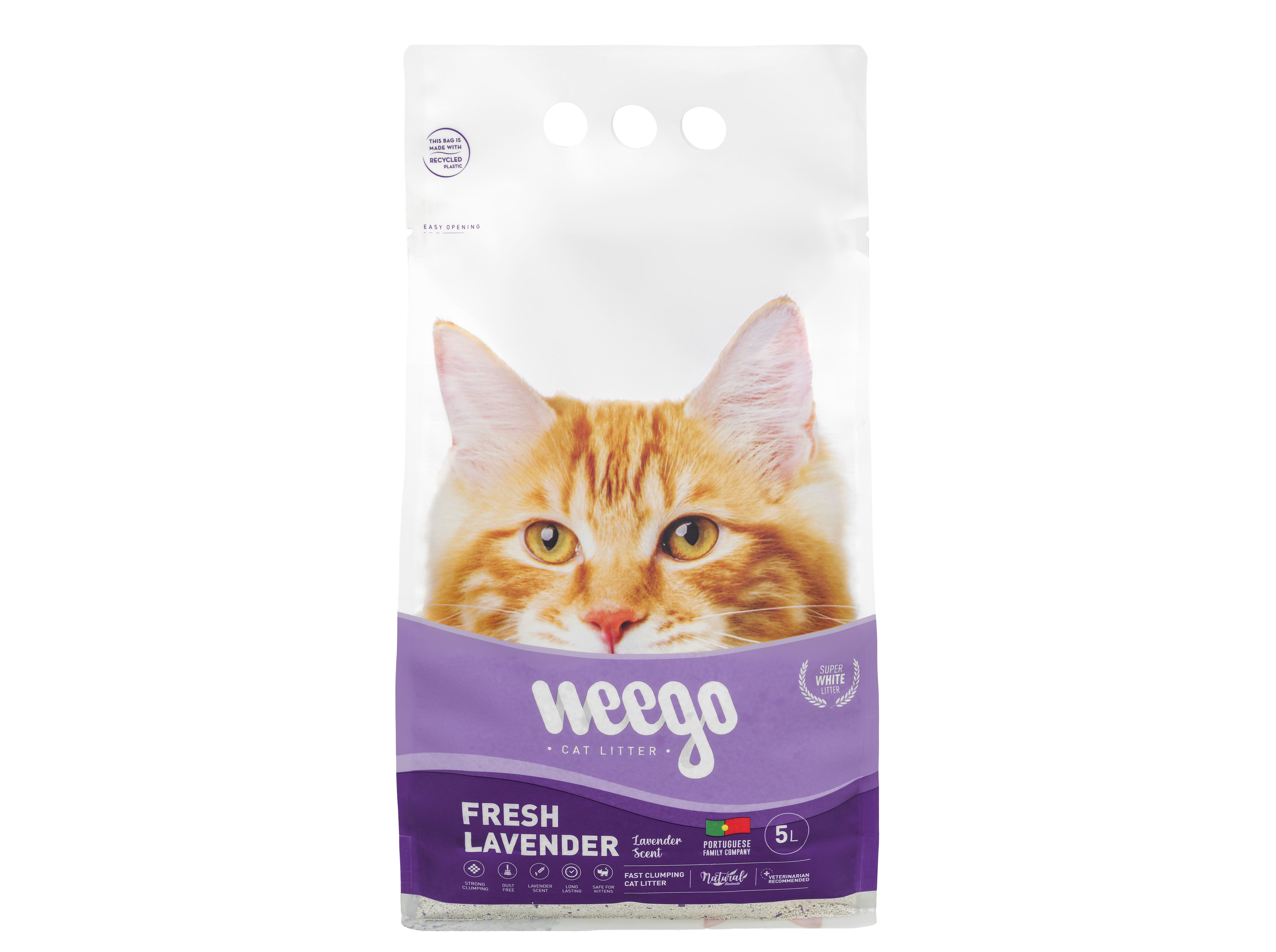 AREIA AGLOMERANTE WEEGO LAVANDA 5L
