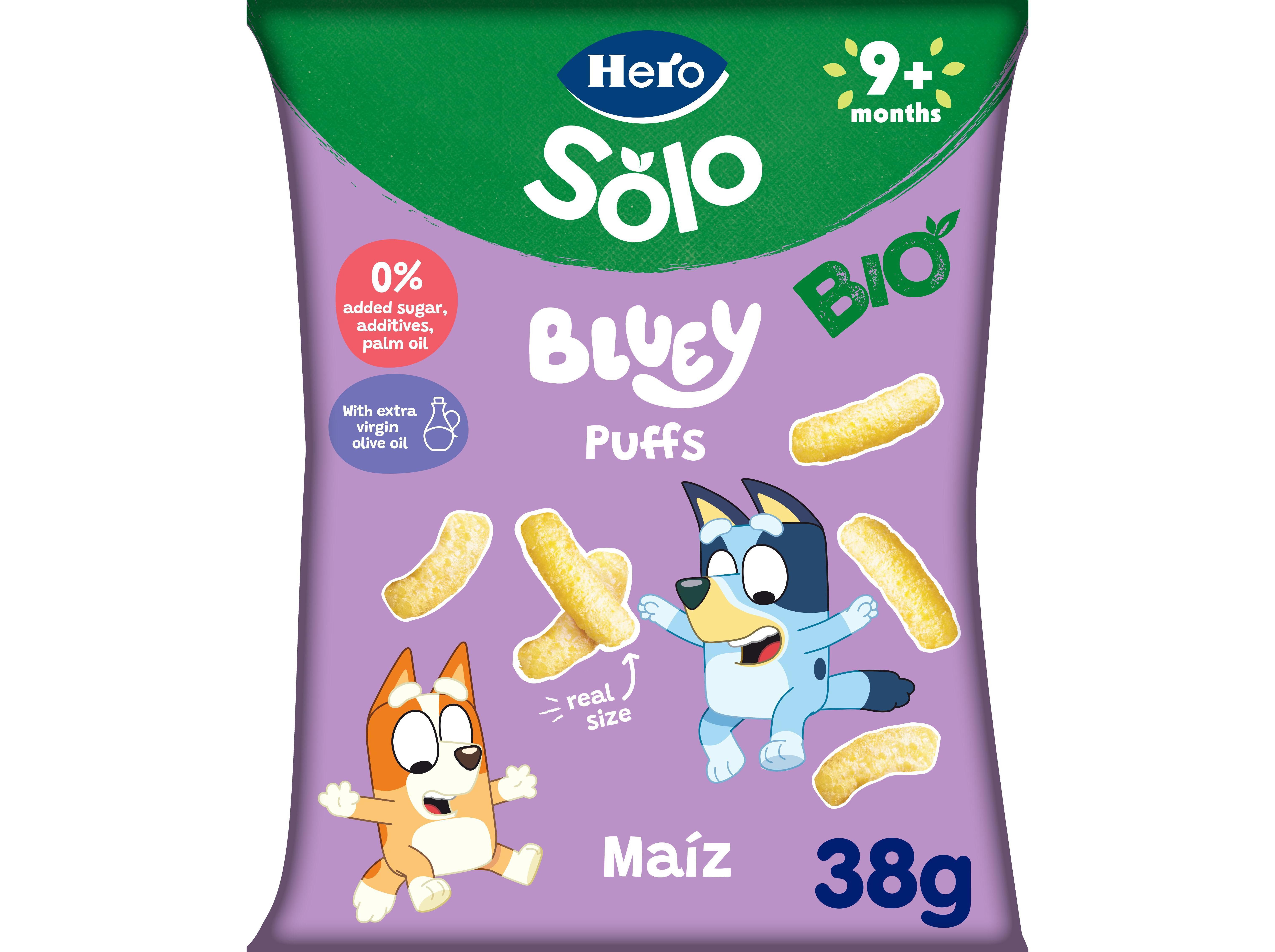 SNACK BIO HERO SOLO BLUEY MILHO E AZEITE 38G image number 0