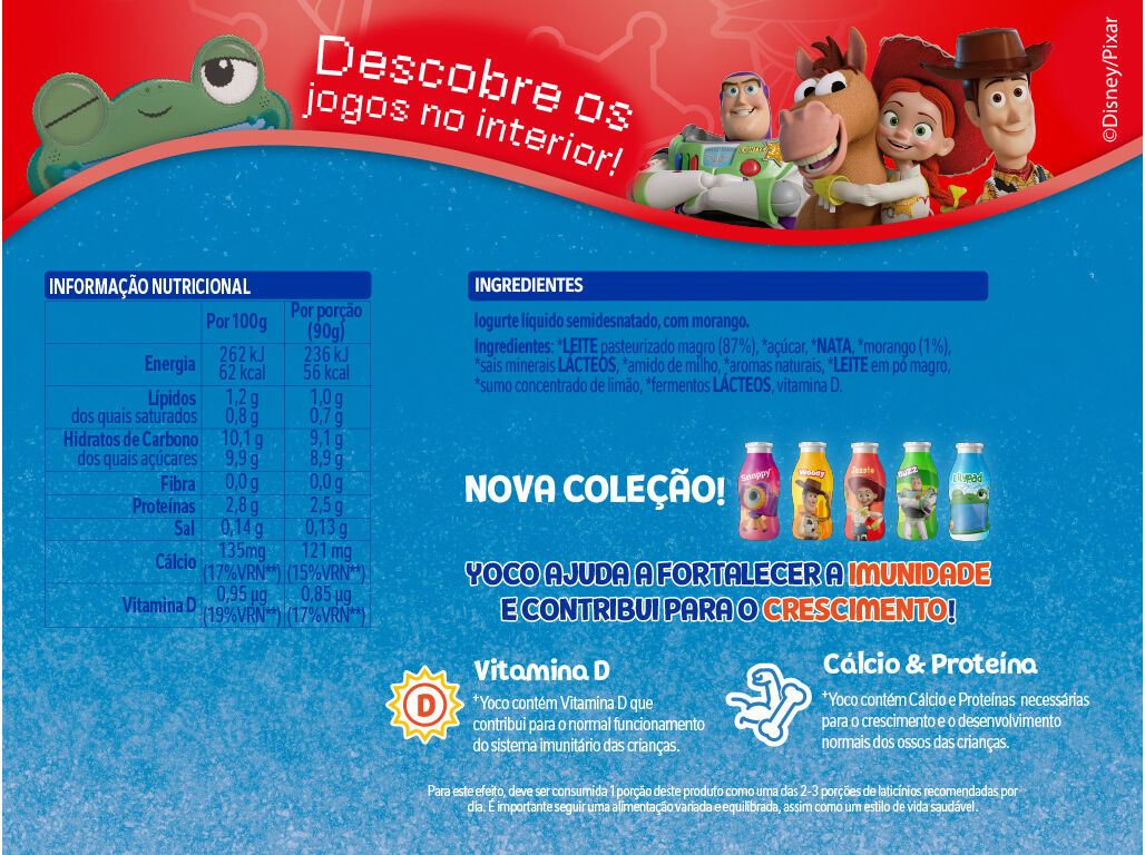 IOGURTE INFANTIL YOCO MORANGO SUMMER 12X90ML image number 1