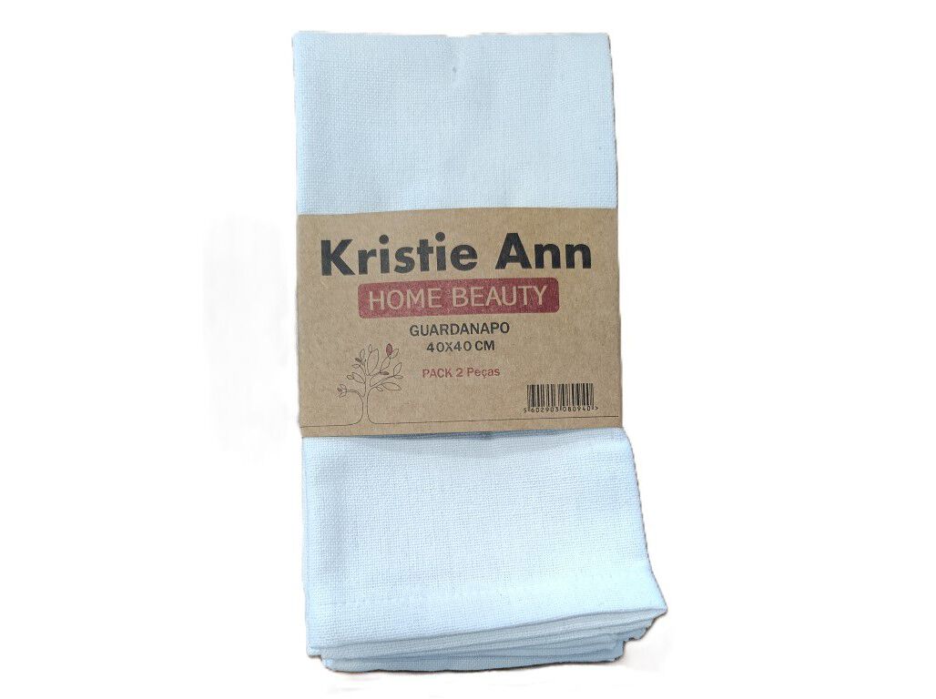 GUARDANAPO SANTORINI BRANCO PACK 2