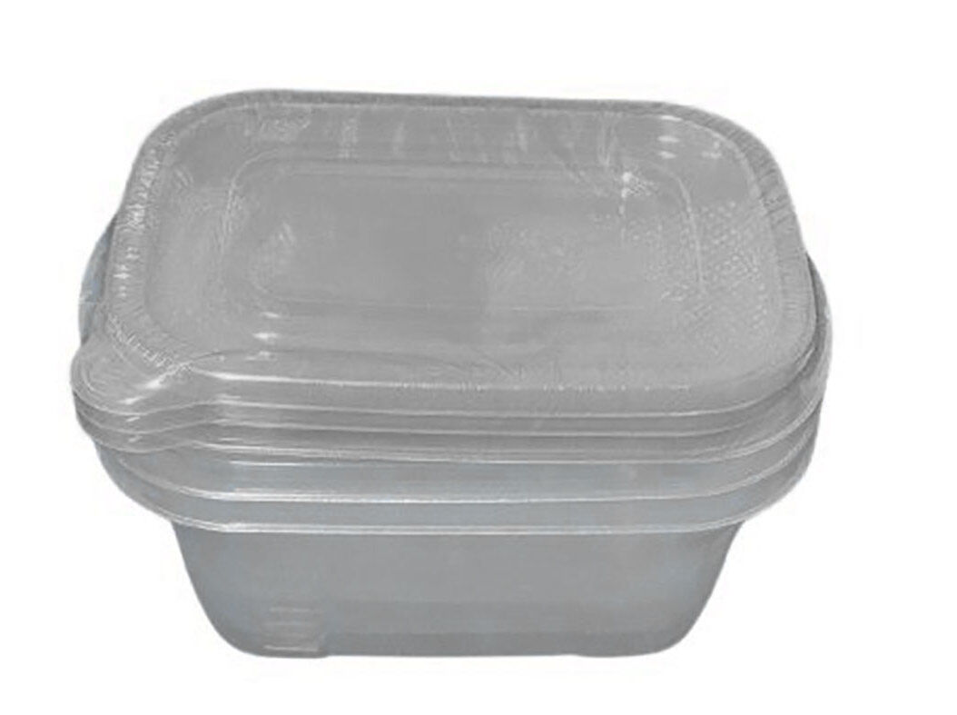 CONJUNTO 3 CAIXAS PL&Aacute;STICO ACTUEL CINZENTO 1L