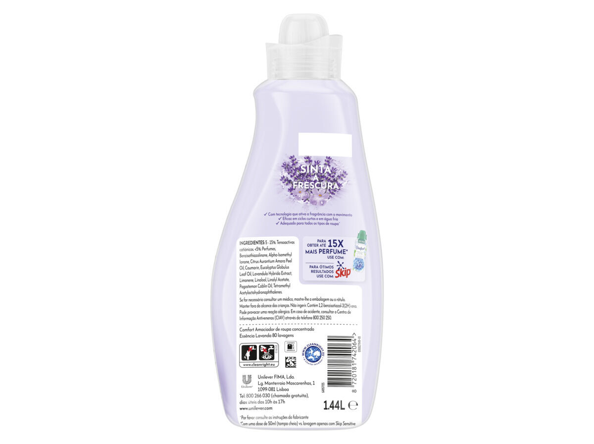 AMACIADOR COMFORT ESS&Ecirc;NCIA LAVANDA 80D image number 1