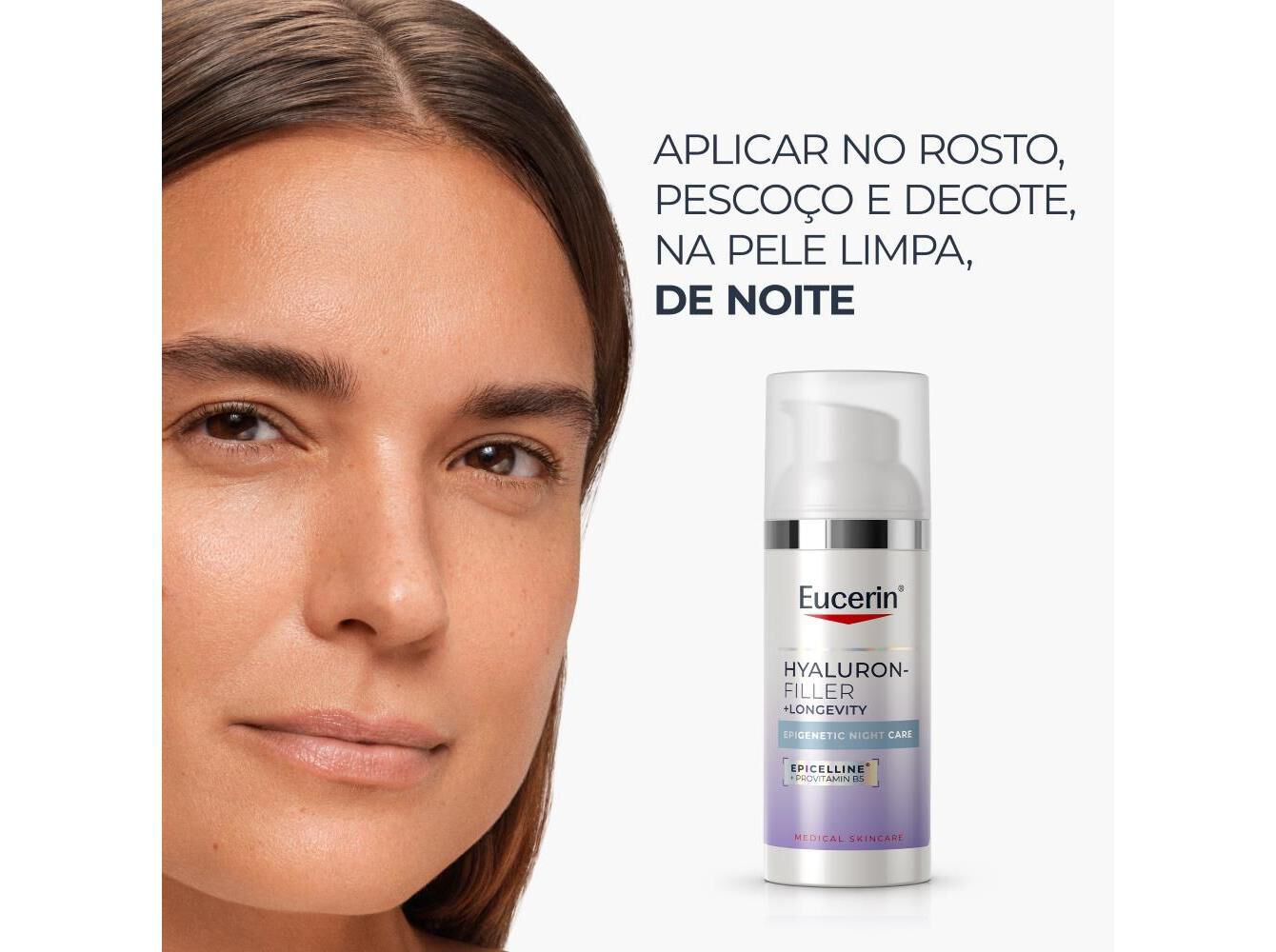 CREME NOITE EUCERIN HYALURON FILLER LONGEVITY EPIGENETIC 50ML image number 7