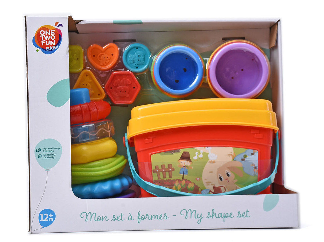 CONJUNTO 1&ordf; IDADE ONE TWO FUN 3 BRINQUEDOS