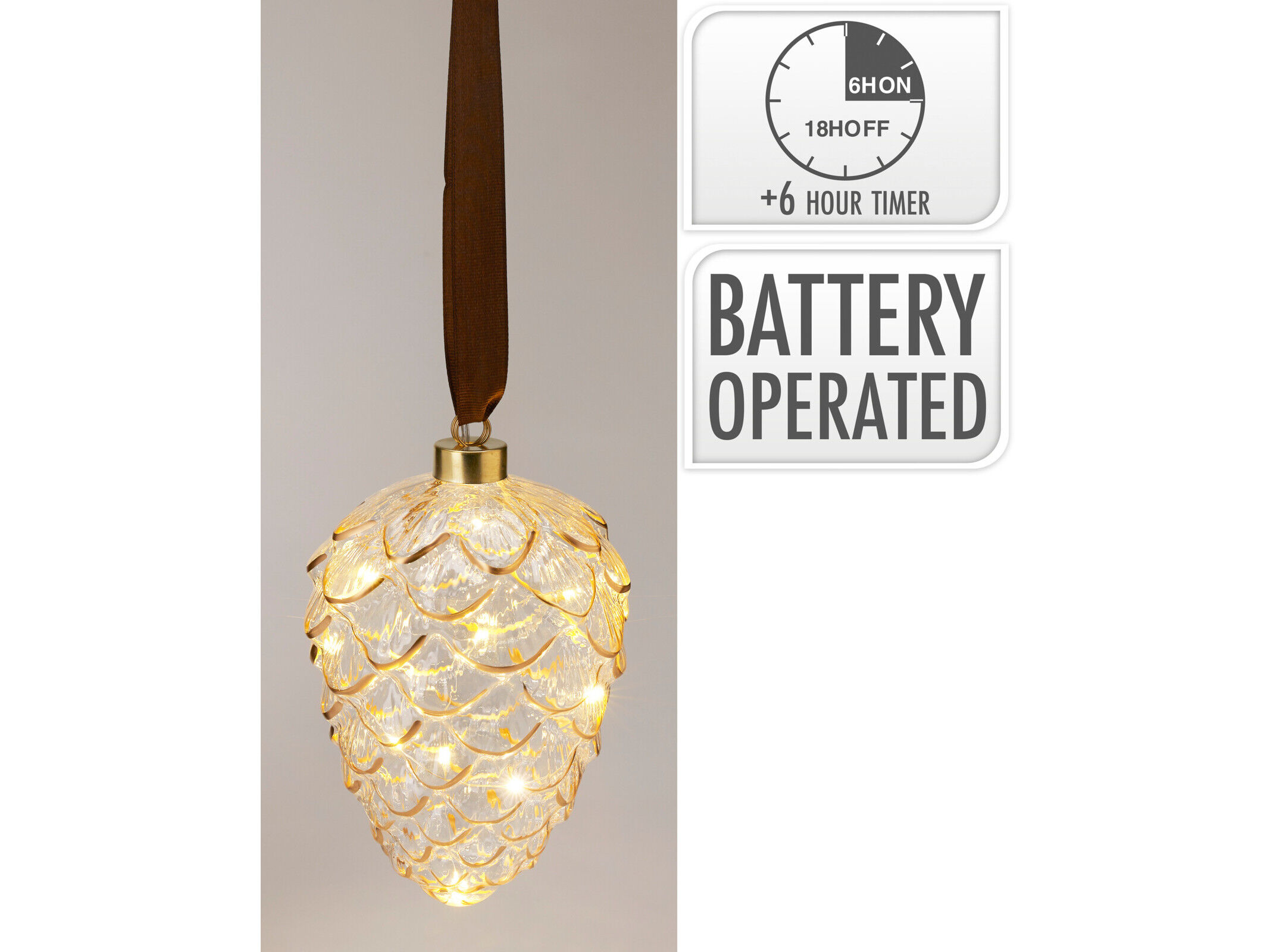 PINHA TRANSPARENTE 12X12X16CM image number 1