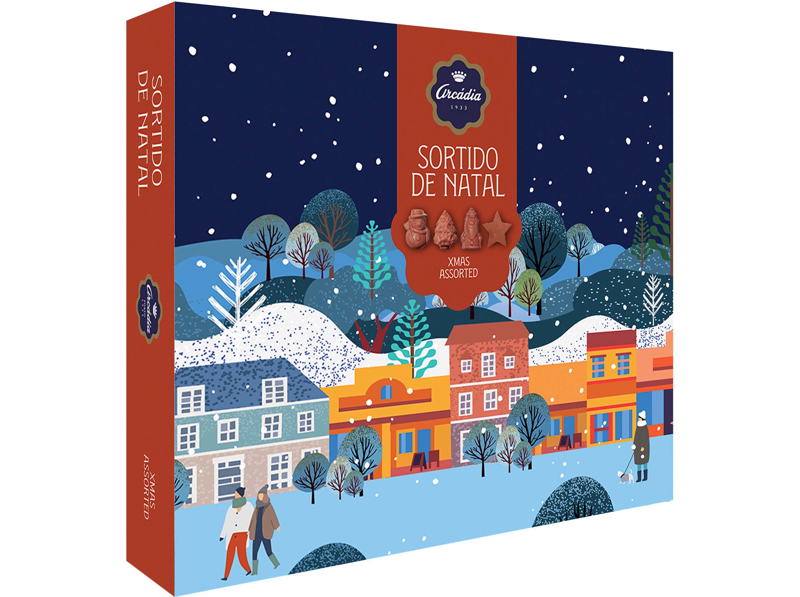 BOMBONS SORTIDOS ARC&Aacute;DIA NATAL 160G image number 0