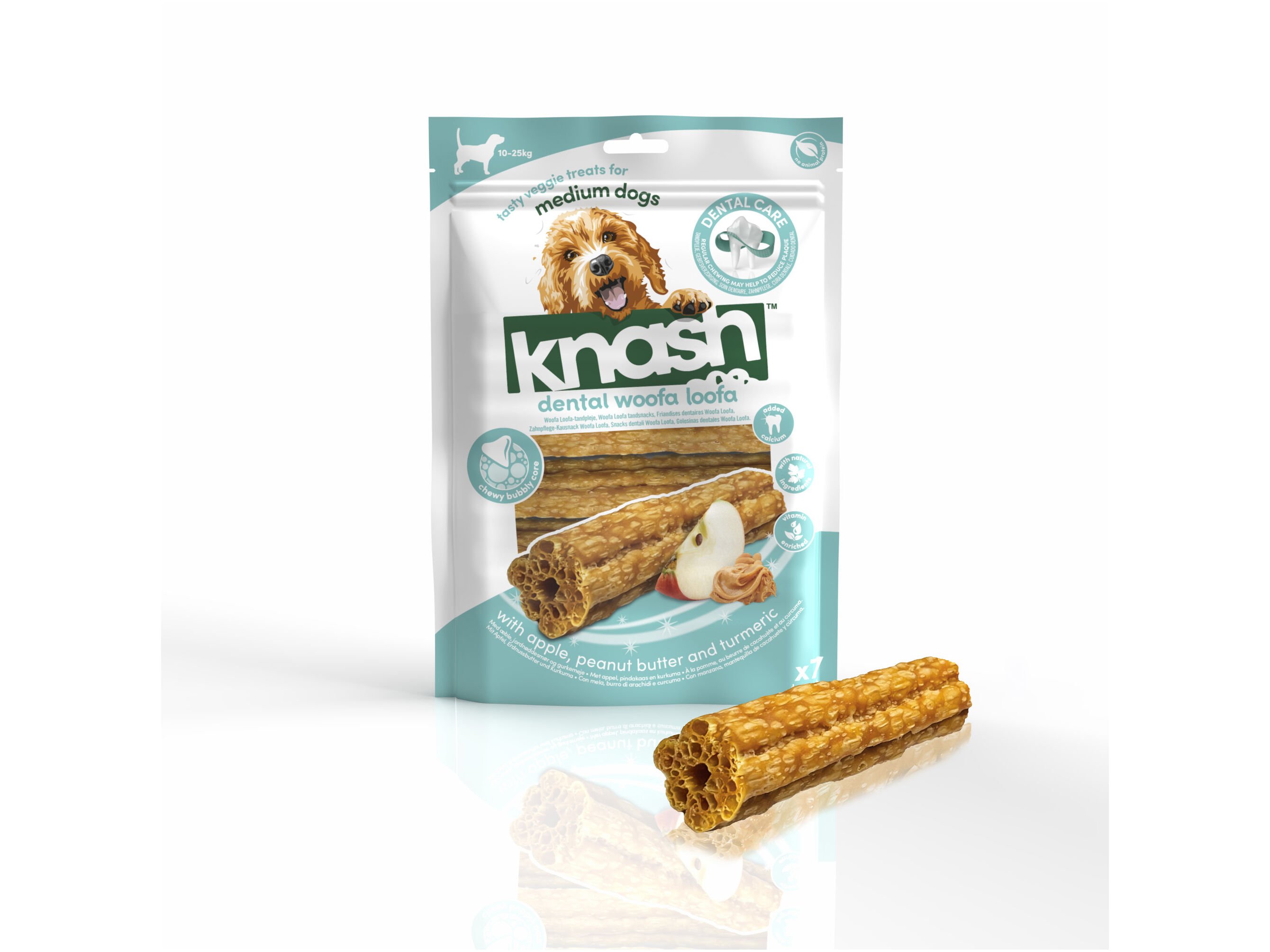 SNACK DENTAL C&Atilde;O KNASH WOOFA-LOOFA M 196G image number 0