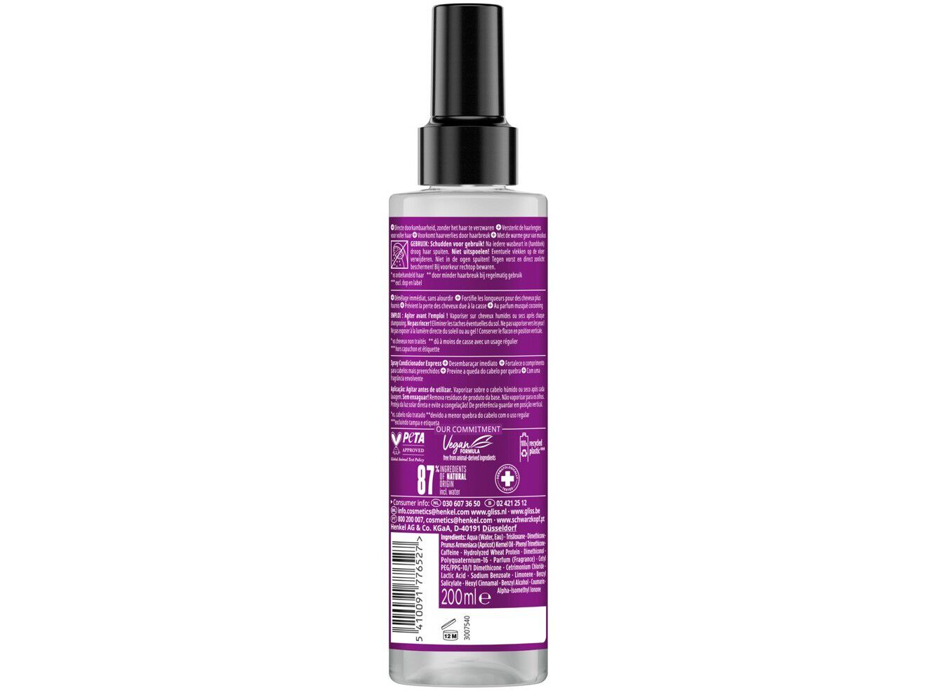 SPRAY CONDICIONADOR GLISS FULL HAIR WONDER 200ML image number 1
