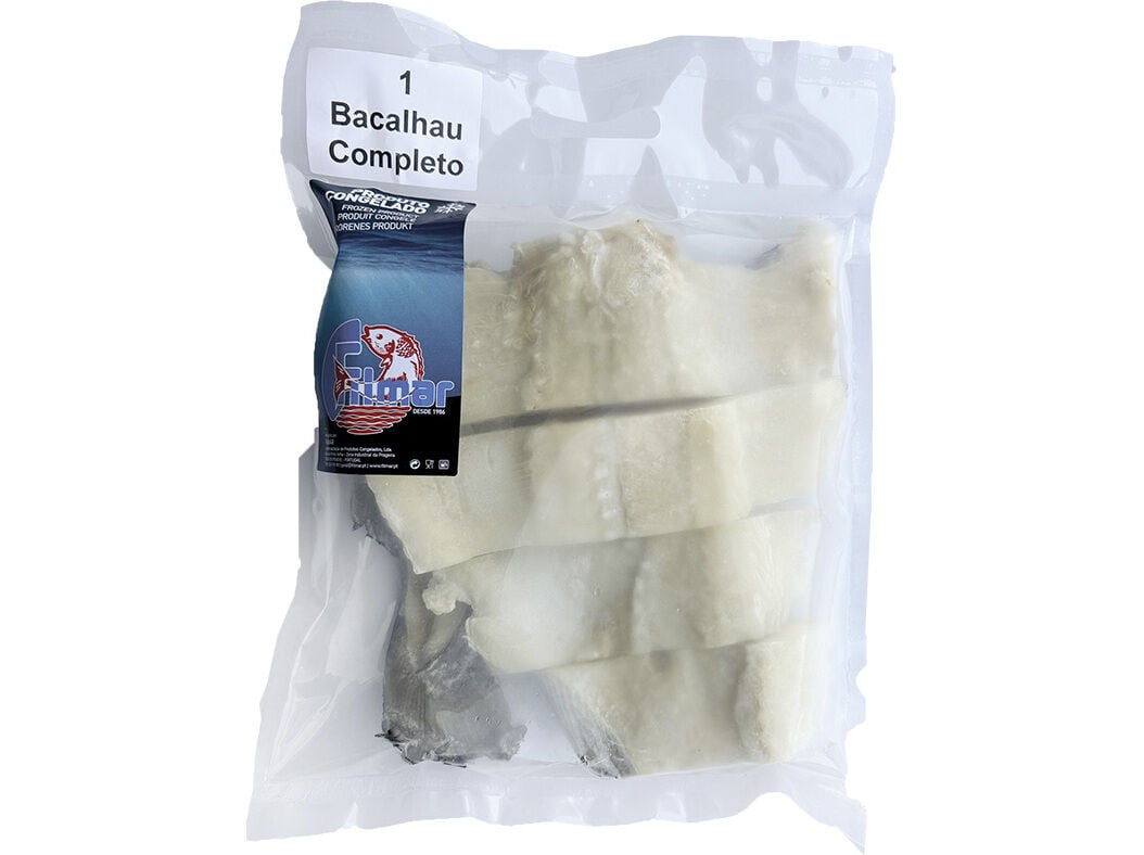 BACALHAU GRA&Uacute;DO INTEIRO DEMOLHADO CONGELADO POSTA KG