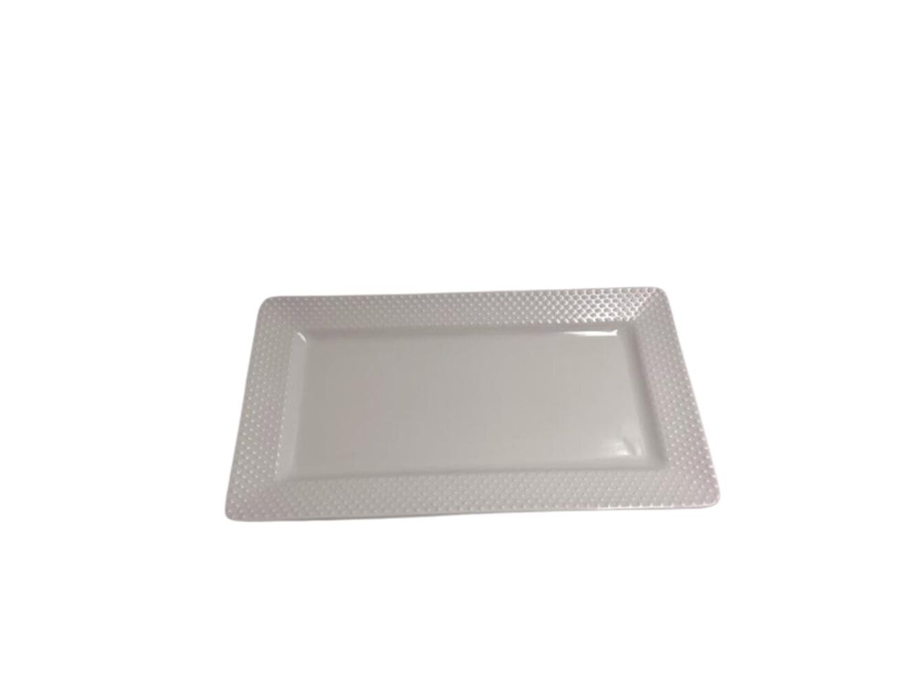 TRAVESSA DOTTY ACTUEL BRANCO PORCELANA &Oslash;30CM