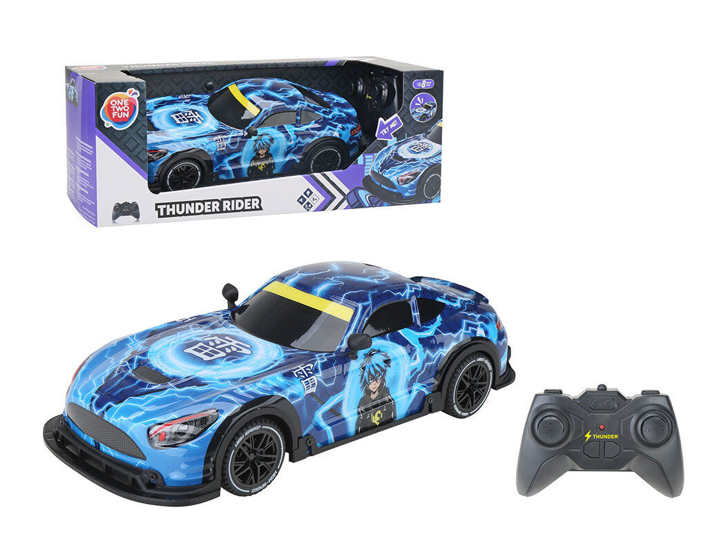 CARRO CORRIDA R/C ONE TWO FUN MANGA THUNDER FURY 24 G 1/16