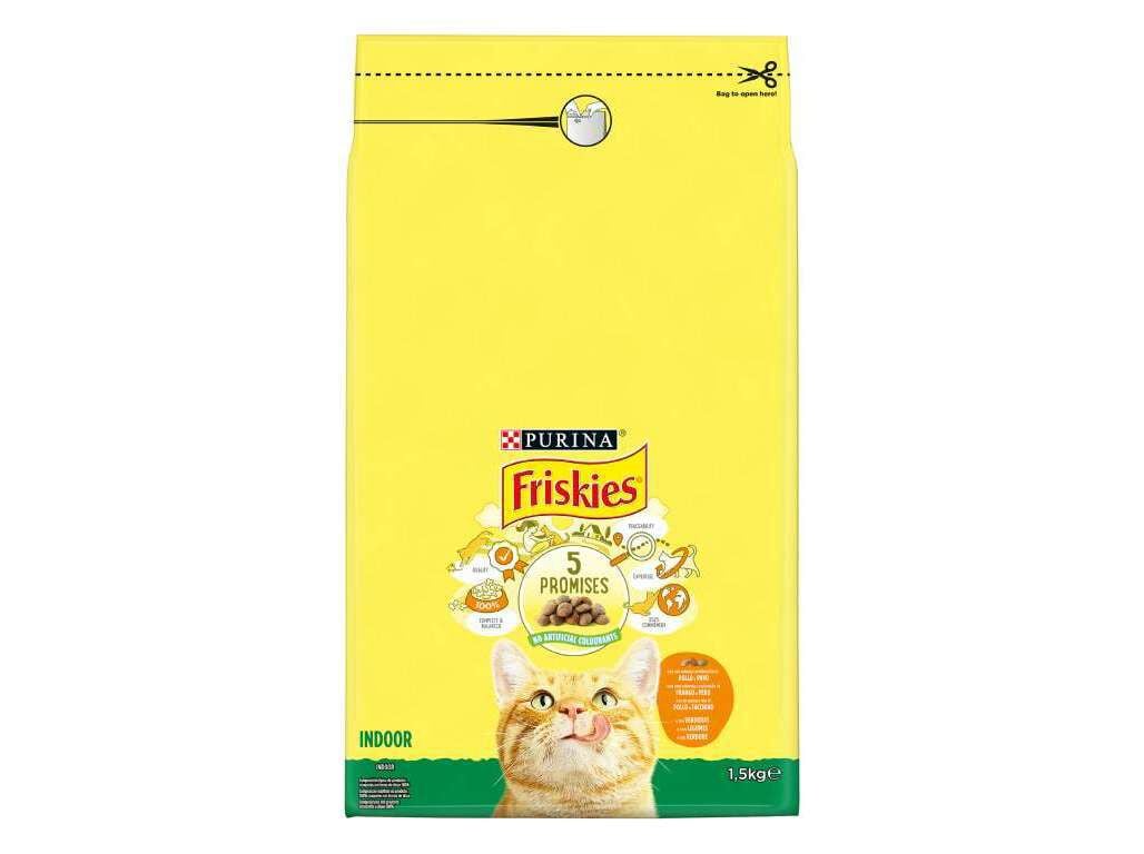 RA&Ccedil;&Atilde;O PARA GATO FRISKIES GATOS INTERIOR 1.5KG image number 0