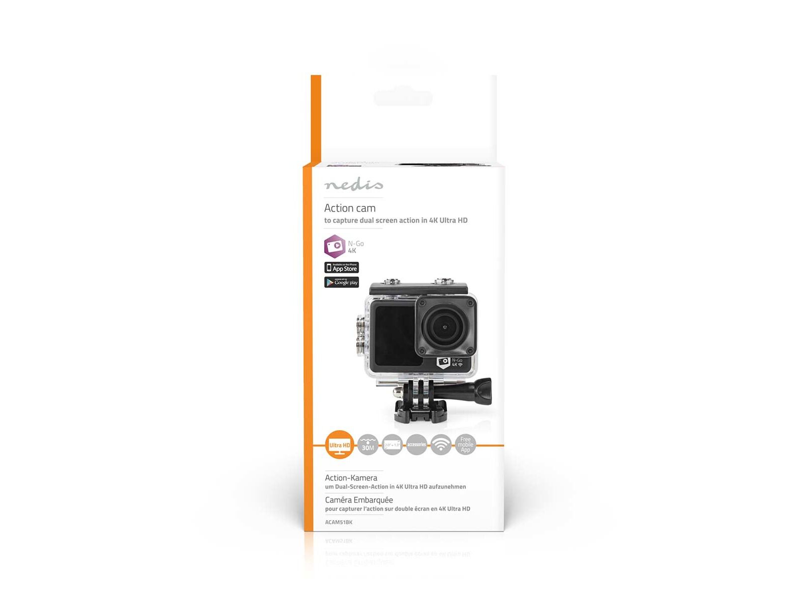 ACTION CAM NEDIS ACAM51BK 4K image number 6