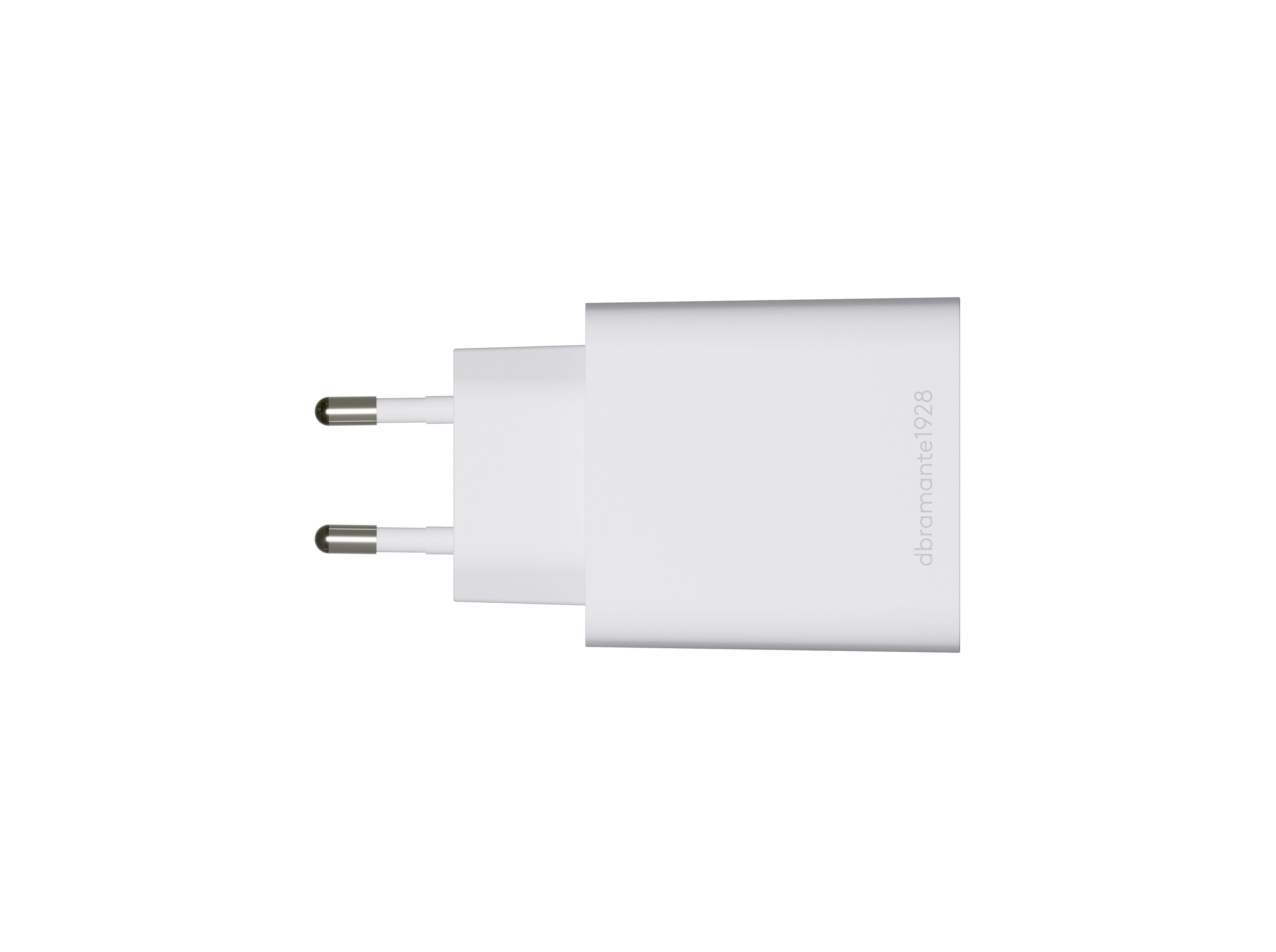 CARREGADOR DBRAMANTE EU WALL BRANCO 2XUSB-C 45W image number 3