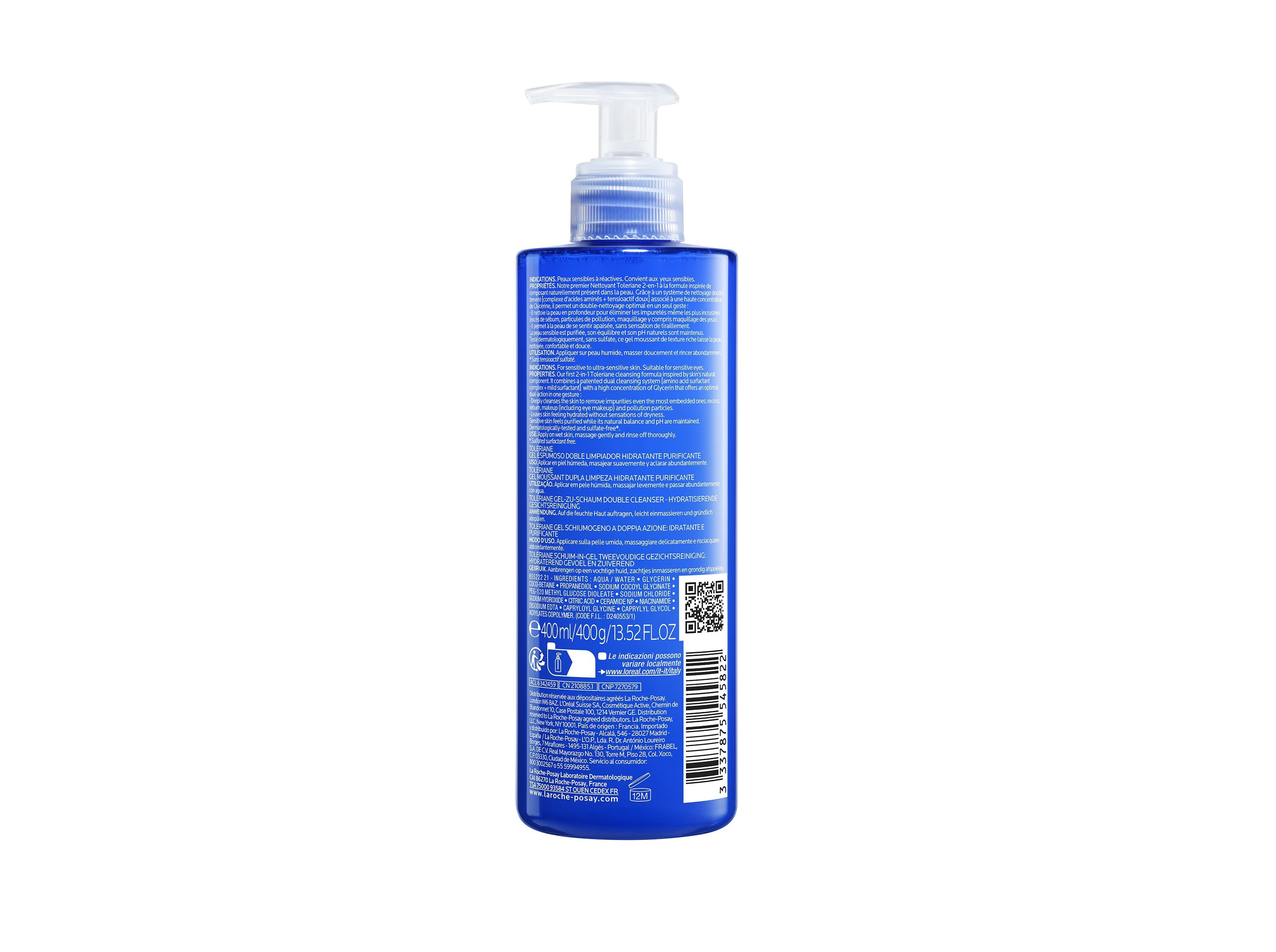 GEL ESPUMA LA ROCHE POSAY LIMPEZA 400ML image number 1