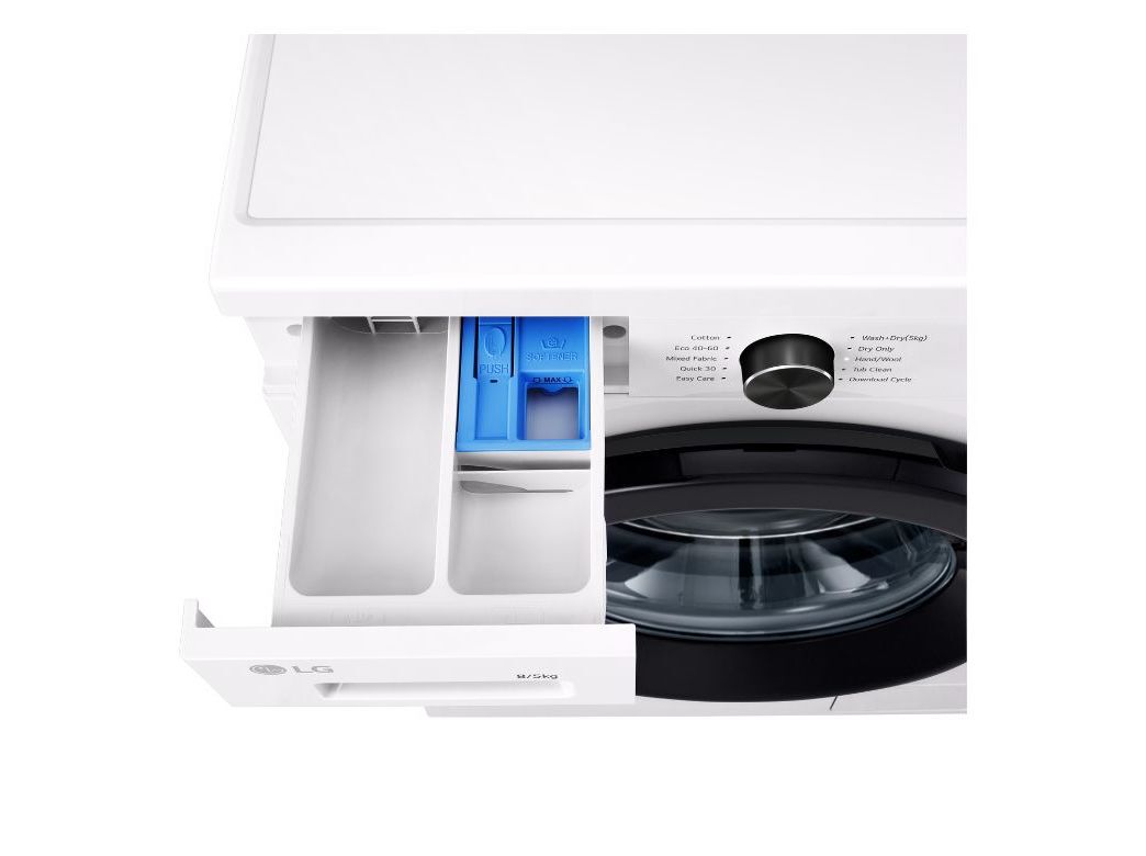 M&Aacute;QUINA DE LAVAR E SECAR ROUPA LG W4X1085NWK 8/5 KG 1400 RPM STEAM WI-FI BRANCA image number 5