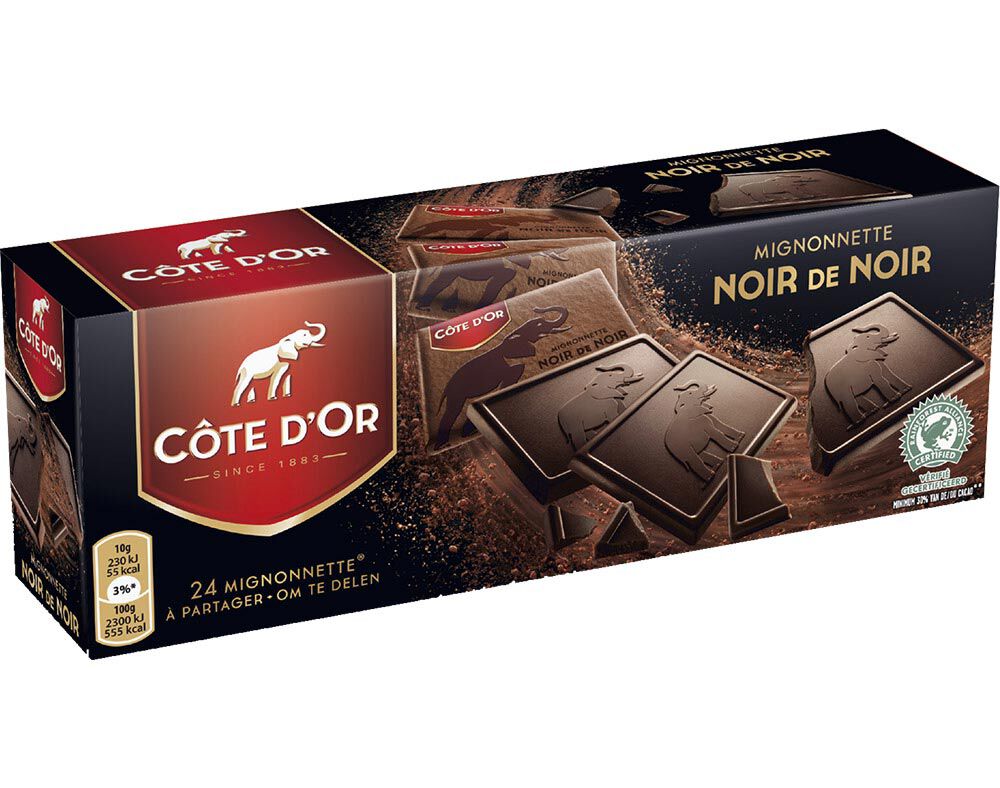 CHOCOLATE C&Ocirc;TE D'OR NEGRO MIGNONNETTE NOIR 24X10 G
