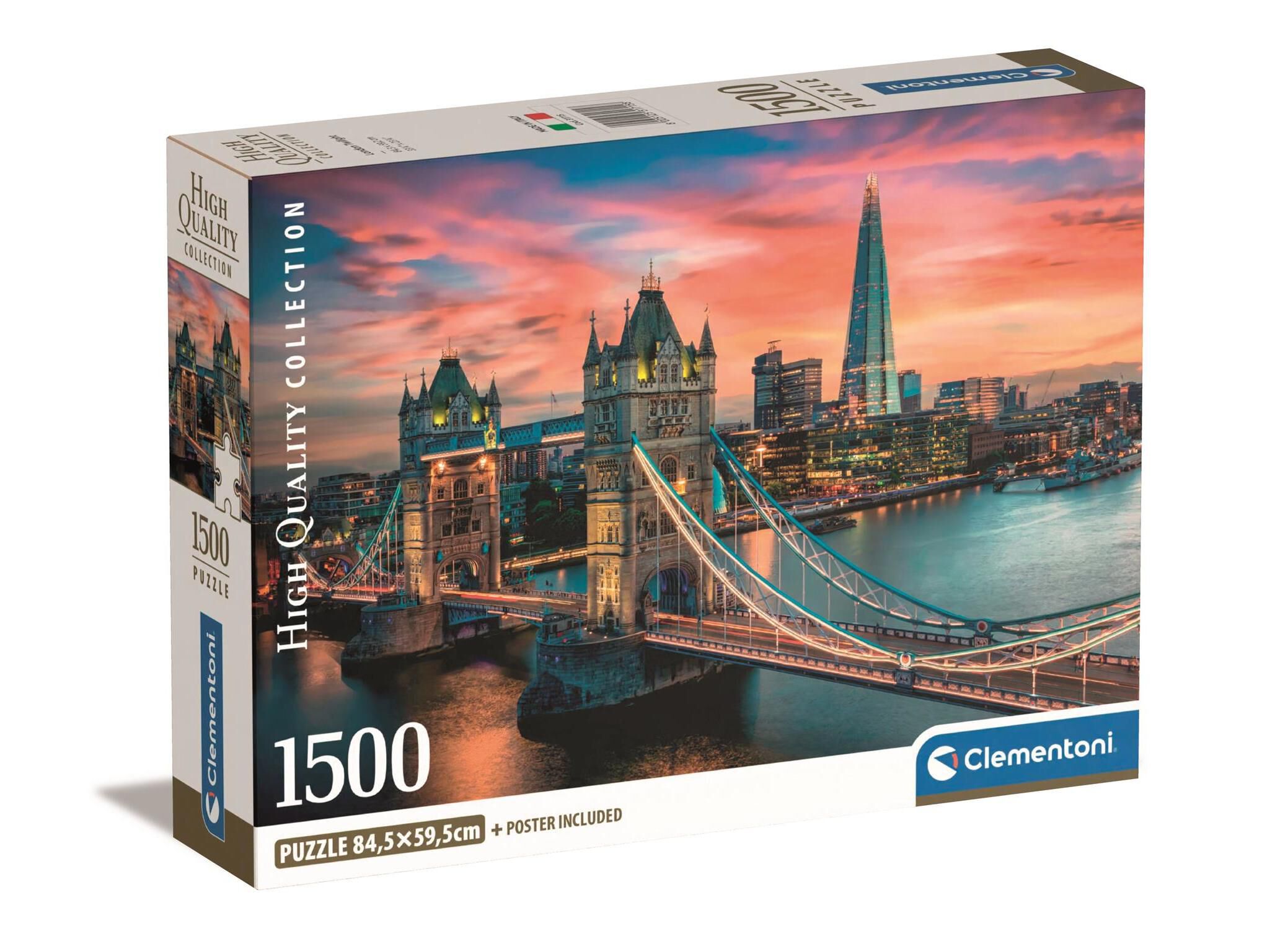 PUZZLE CLEMENTONI LONDON TWILIGHT 1500 PE&Ccedil;AS image number 0