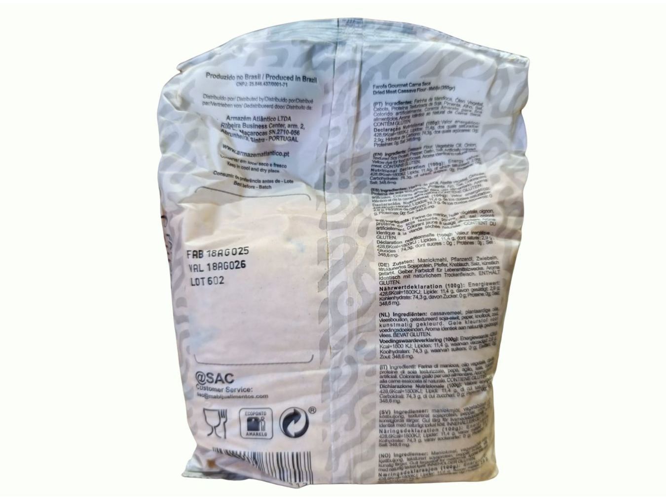 FAROFA PRONTA MANDIOCA MABIJU CARNE SECA 350G image number 1