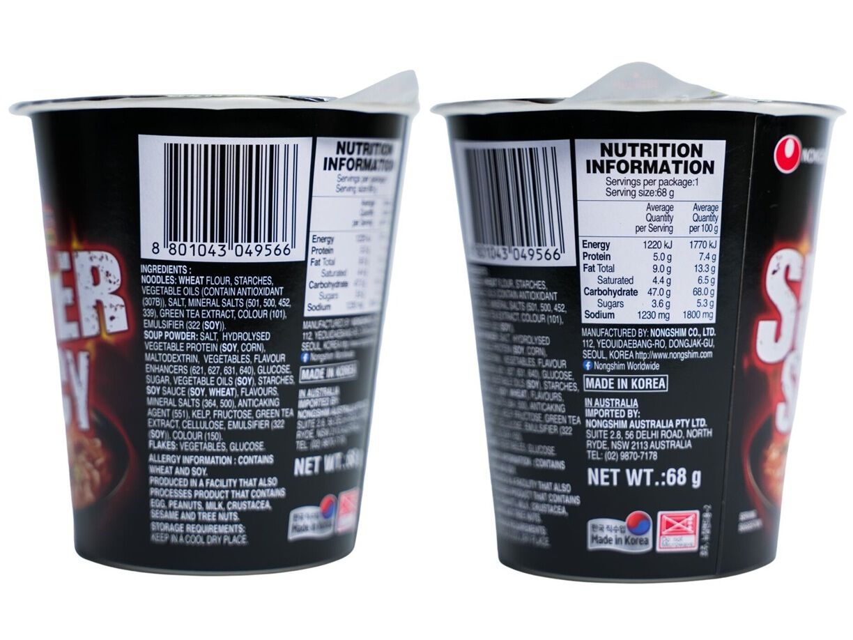 NOODLES NONGSHIM MUITO PICANTE 68G image number 1