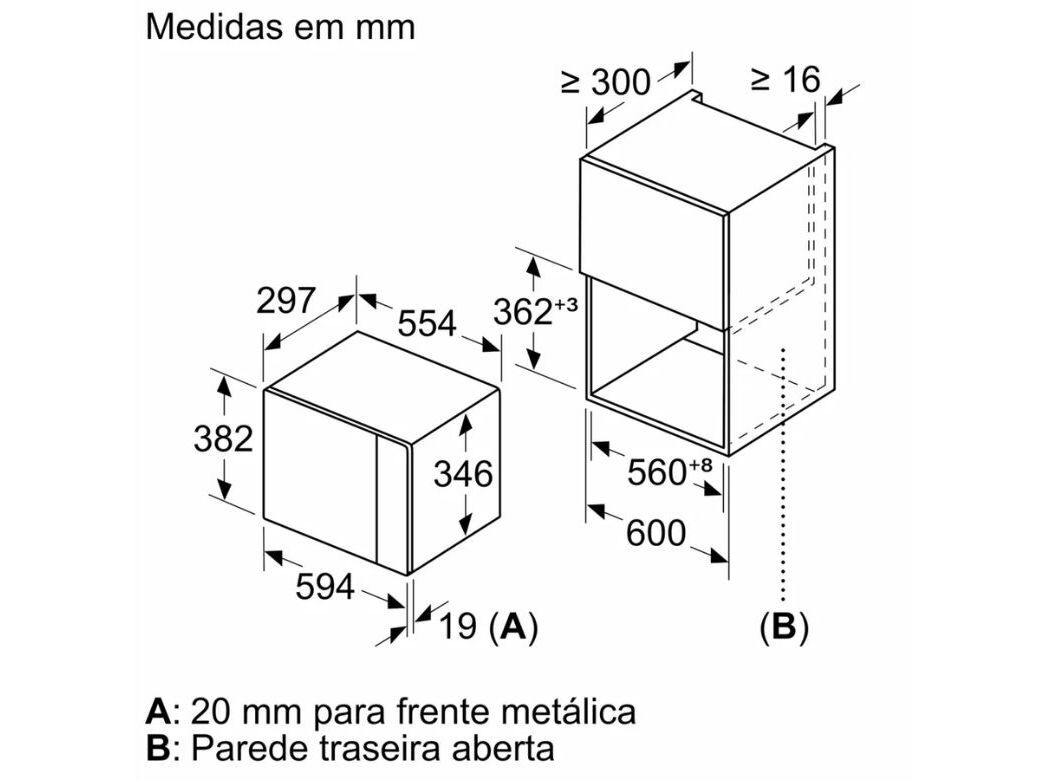 MICRO-ONDAS ENCASTRE BOSCH BFL520MS0 20LT image number 3
