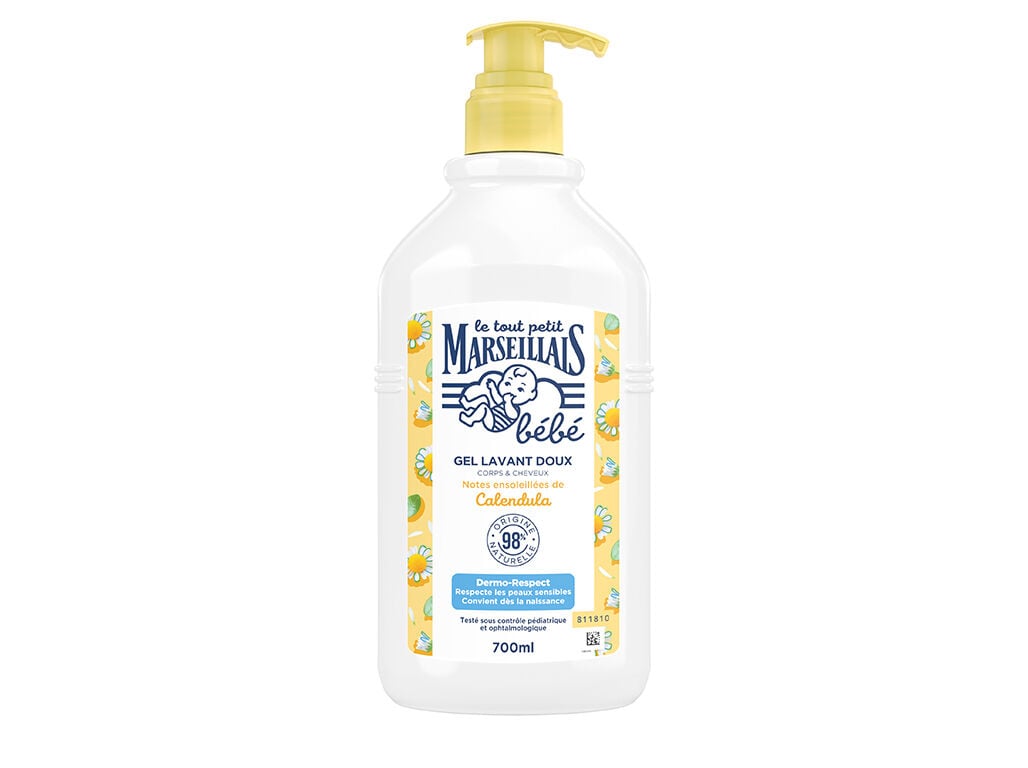 GEL BANHO LE PETIT MARSEILLAIS BABY SUAVE CAL&Ecirc;NDOLA 700ML image number 1