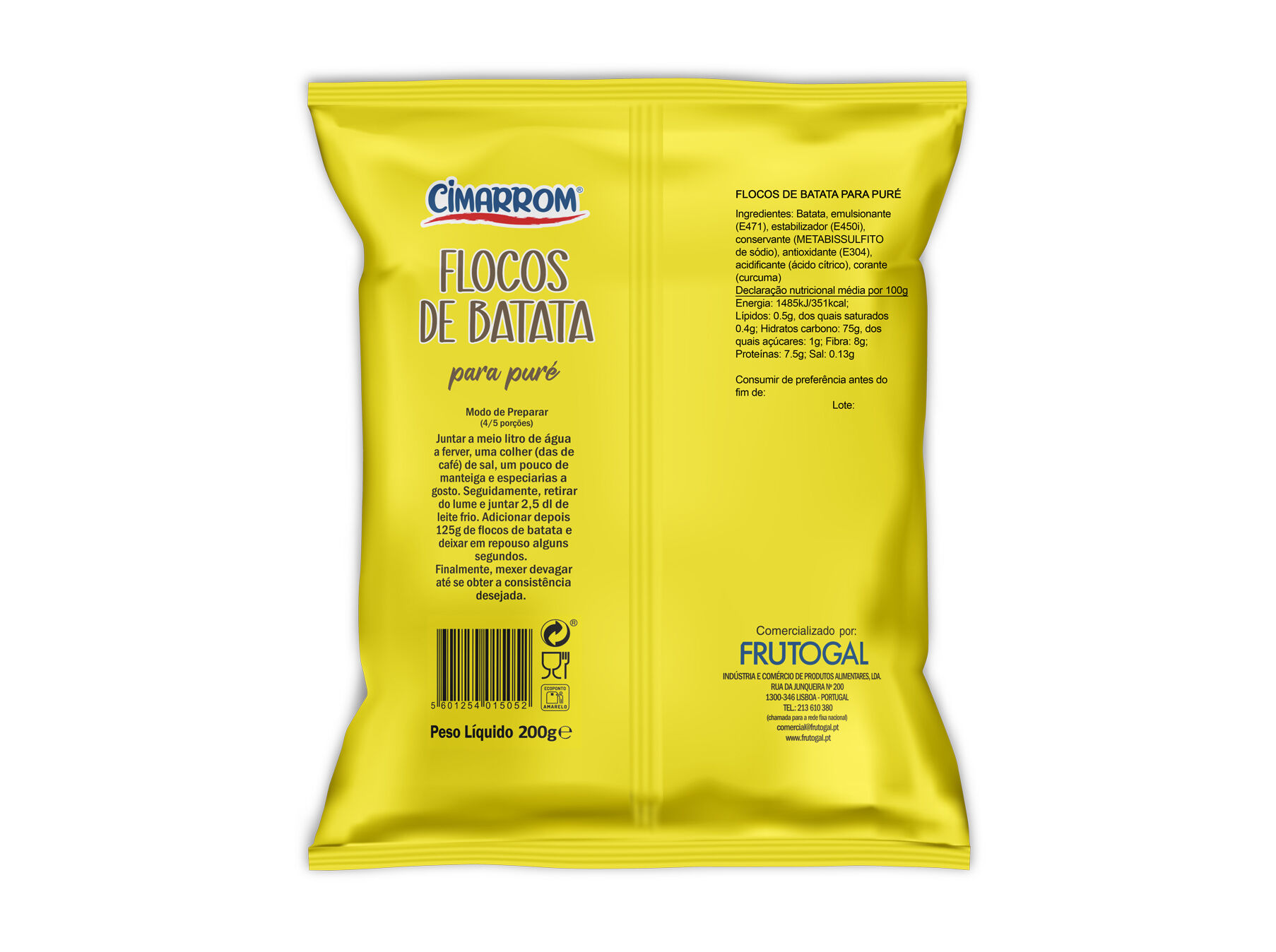 FLOCOS CIMARROM DE BATATA 200G image number 1