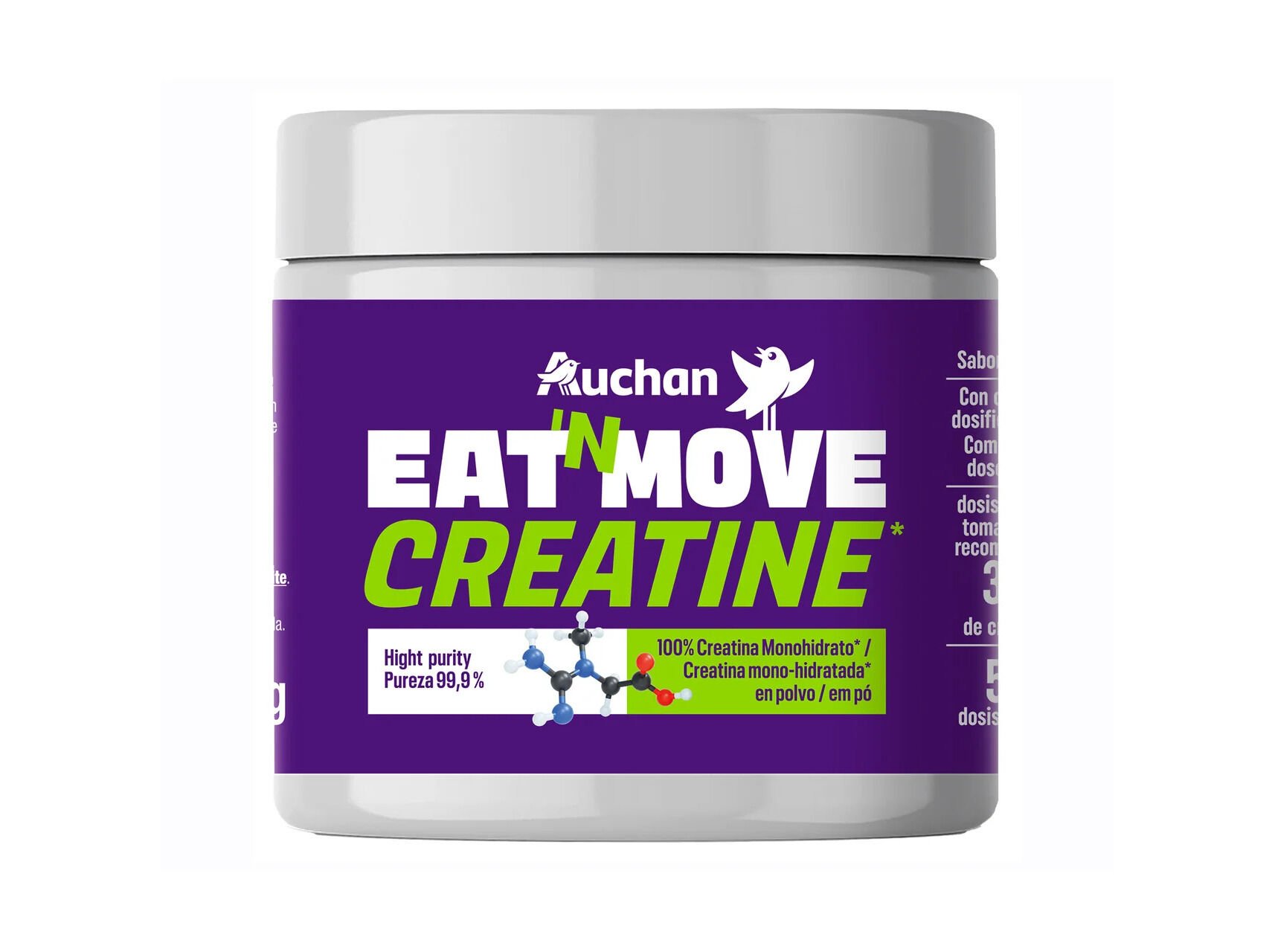 CREATINA AUCHAN EAT N MOVE EM P&Oacute; 150G