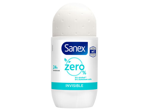 Desodorizante Roll-On Zero% Efeito Invisível Sanex 50ml image number 0