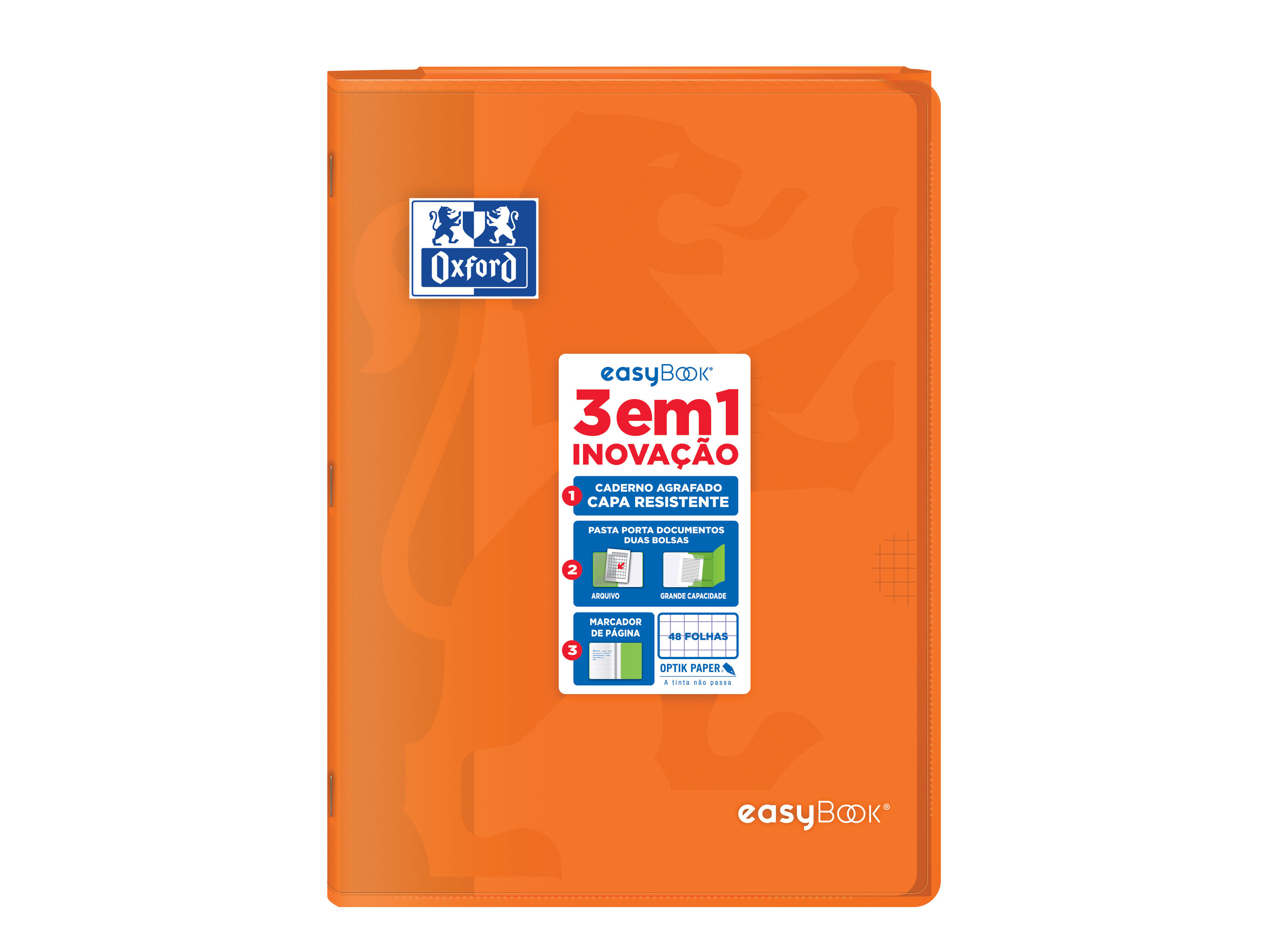 CADERNO AGRAFADO A4 OXFORD EASYBOOK VIVOS QUADRICULADO 48 FOLHAS CORES SORTIDAS image number 4