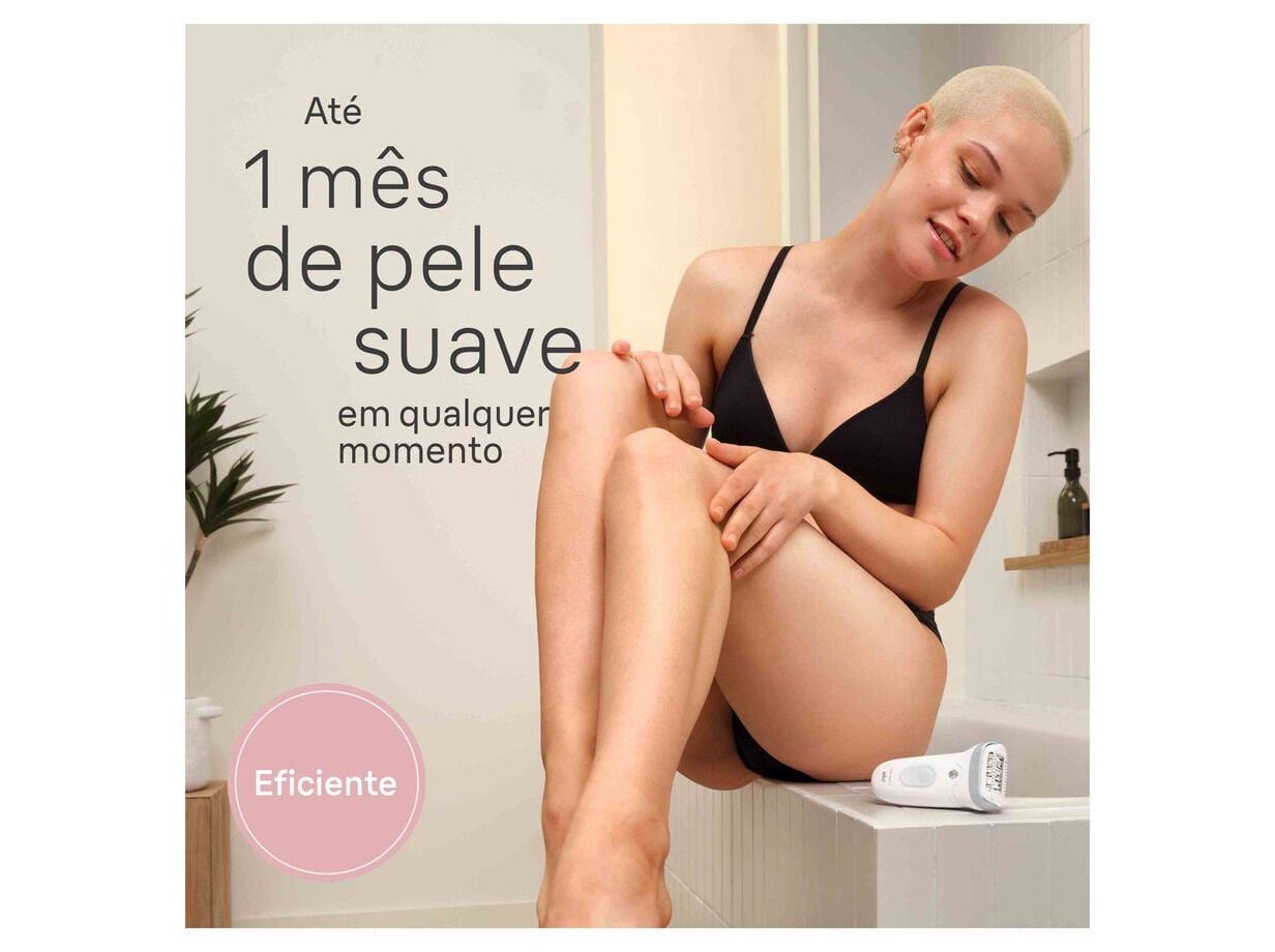 DEPILADORA BRAUN SILK-&Eacute;PIL 3 SE3-031 ESSENTIAL COM CABE&Ccedil;A DE CORTE E PENTE APARADOR image number 1