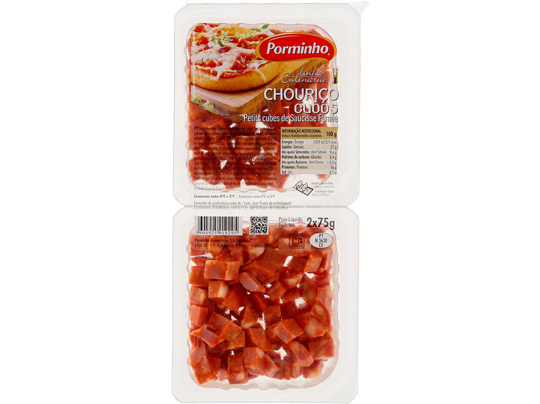 CHOURI&Ccedil;O PORMINHO CUBOS 2X75G image number 0