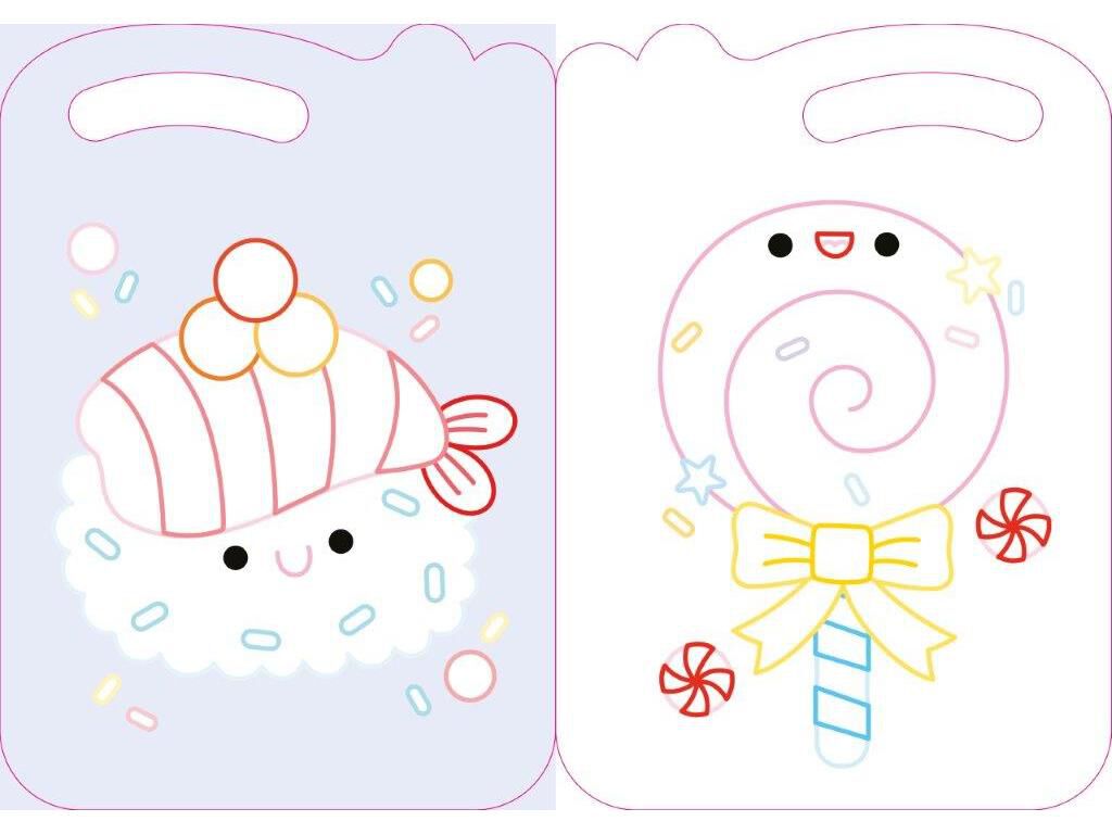 LIVRO LEVA-ME COLORIR E AUTOCOLANTES KAWAII - AMARELO image number 1