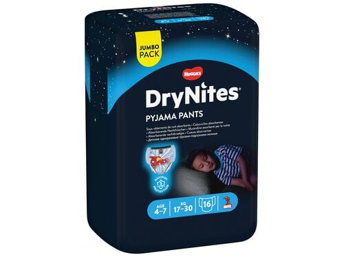 Fralda Cueca Huggies Drynites Menino 17kg A 30kg 16un Auchan