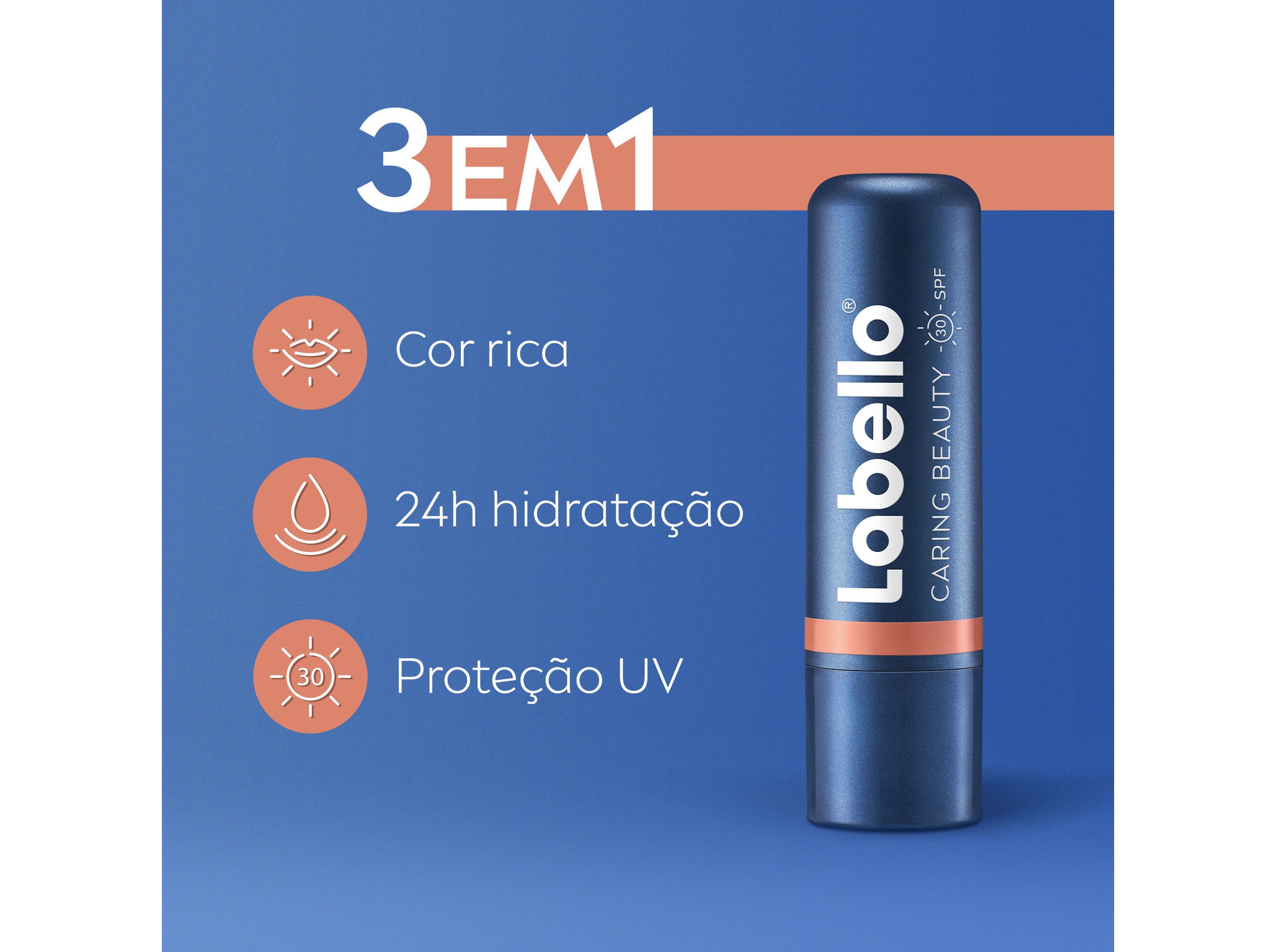 BATOM LABELLO CARING BEAUTY NUDE 1 UN image number 3