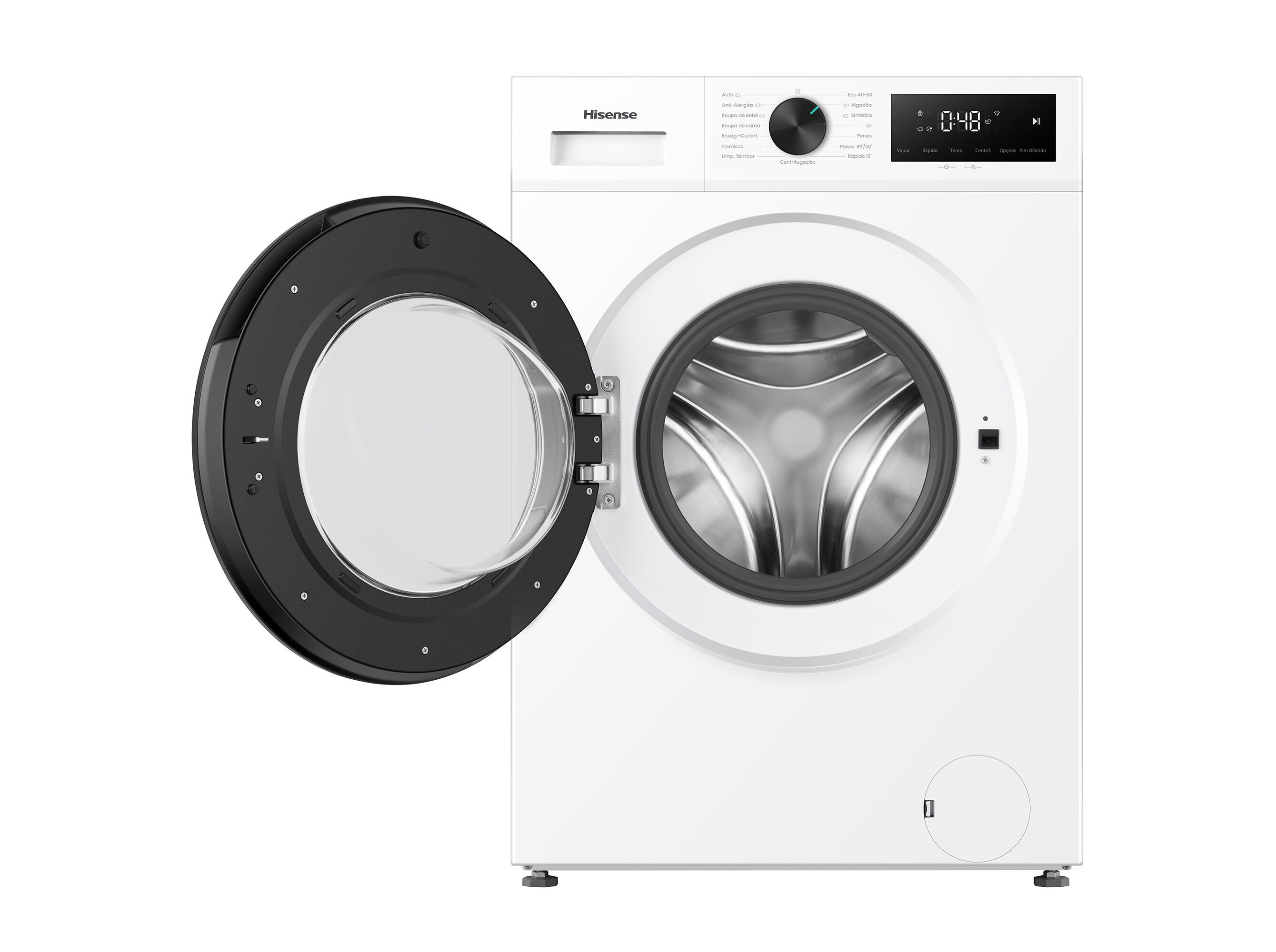 M&Aacute;QUINA DE LAVAR ROUPA HISENSE WF1I9042BWP2 BRANCO A 9KG 1400RPM image number 6