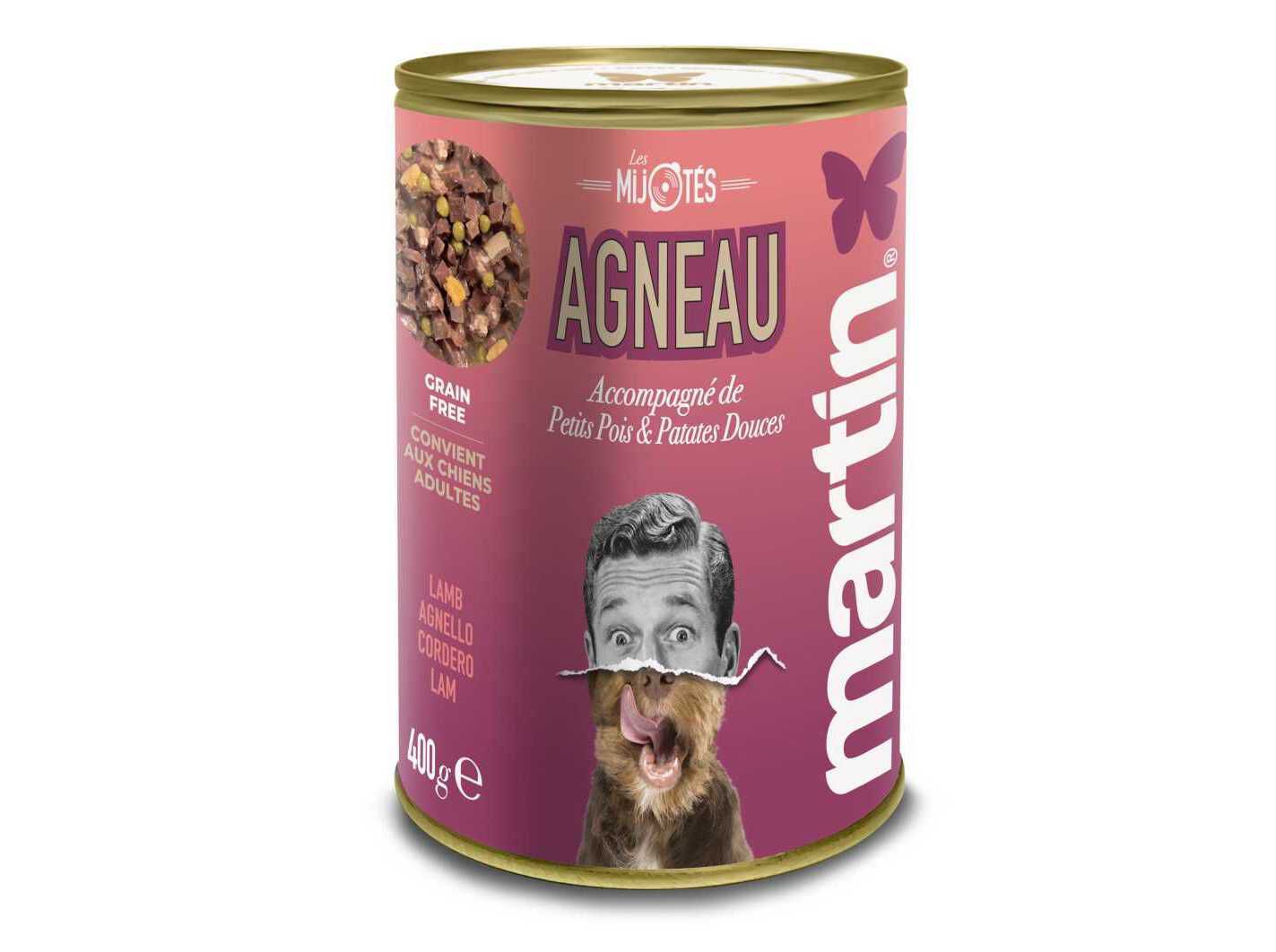 COMIDA H&Uacute;MIDA MARTIN SELLIER C&Atilde;O BORREGO 400G