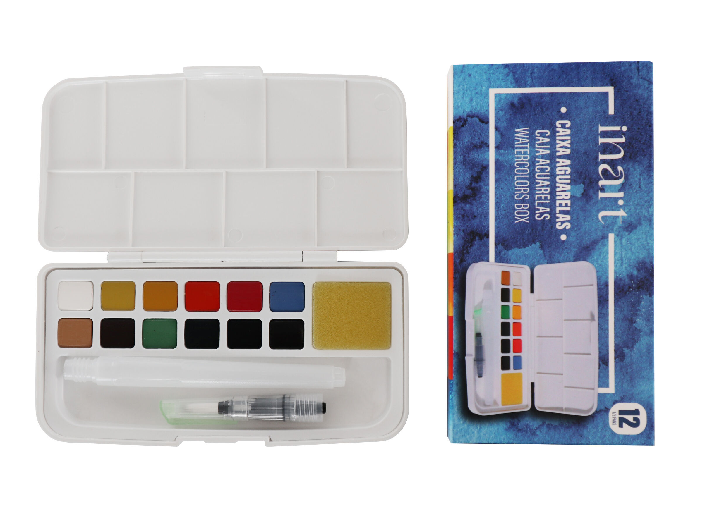 CAIXA AGUARELA INART 12 CORES image number 1