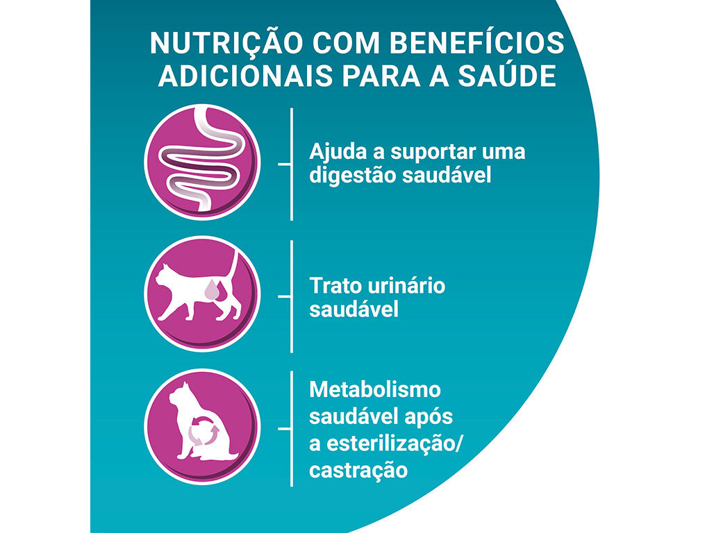 RA&Ccedil;&Atilde;O PARA GATO PURINA ONE STERIL DELICATE 1.5KG image number 3