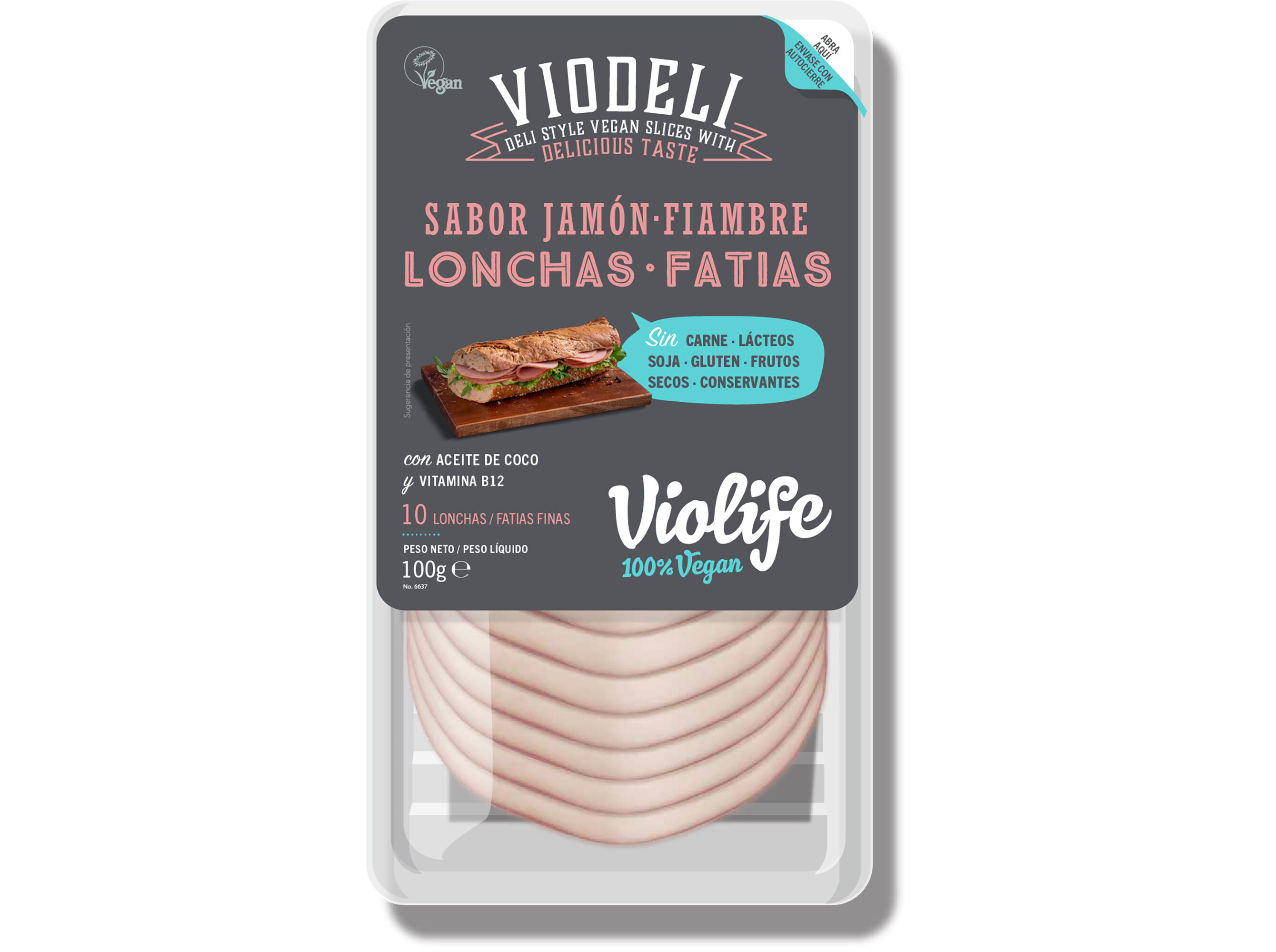ALTERNATIVAS VEGAN VIOLIFE SABOR FIAMBRE 100G