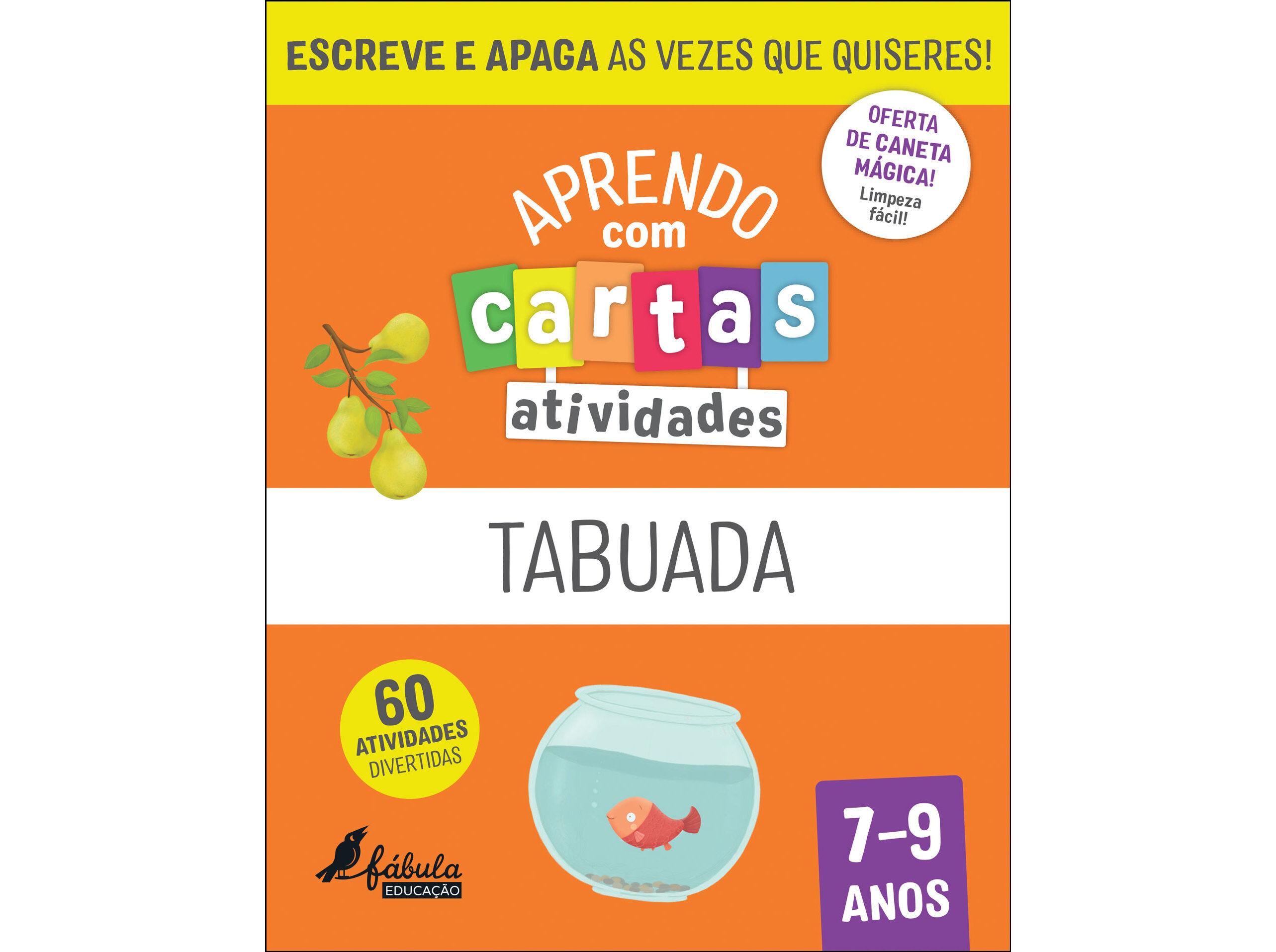 LIVRO APRENDO COM CARTAS: ATIVIDADES - TABUADA 7-9 ANOS image number 0