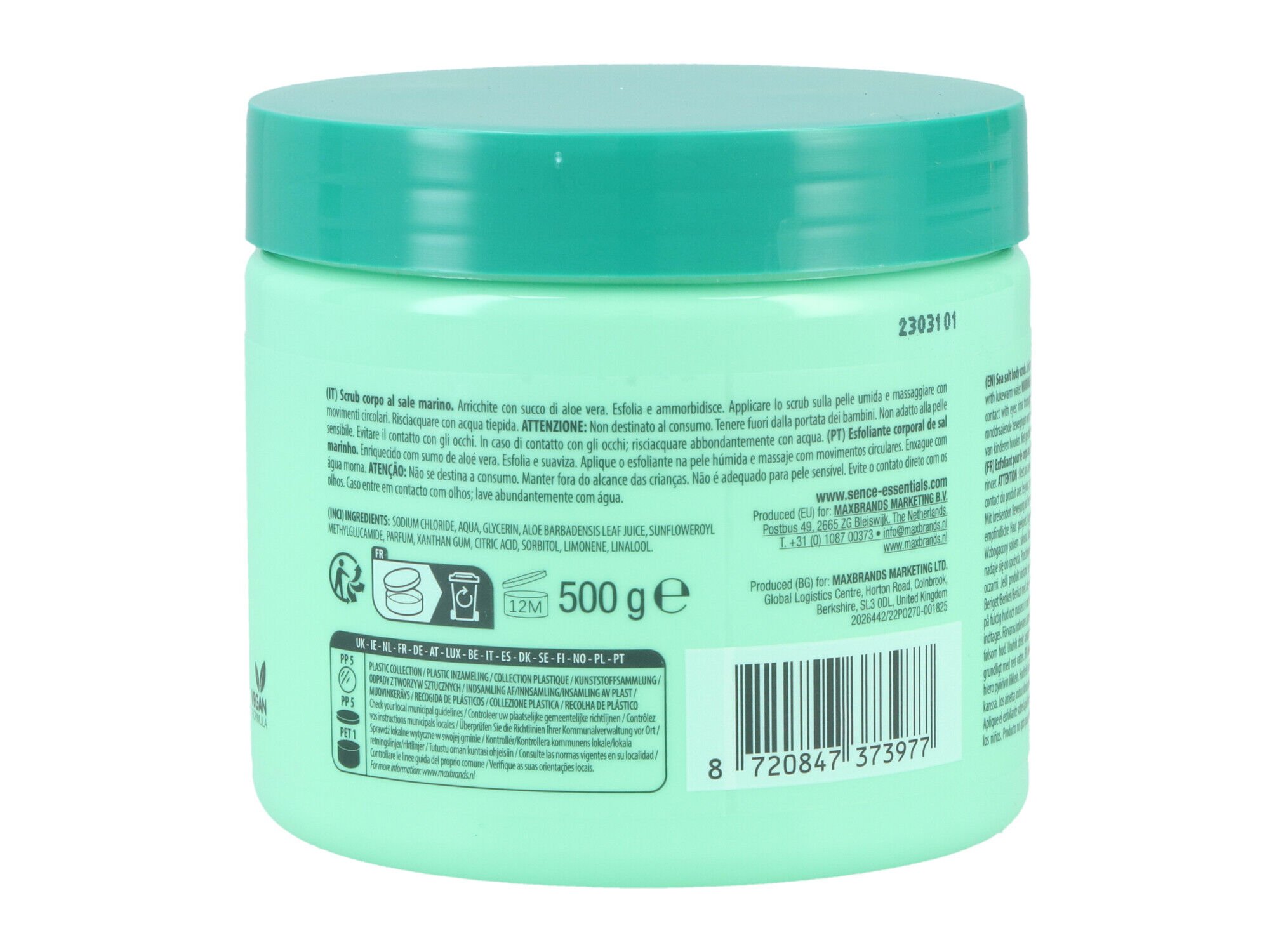 ESFOLIANTE CORPORAL SENCE ALOE VERA 500 G image number 2