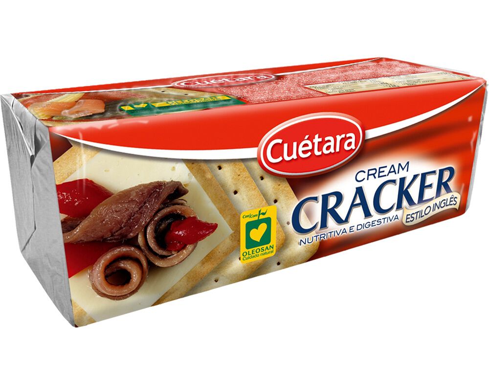 BOLACHA CU&Eacute;TARA CREAM CRACKER 200G
