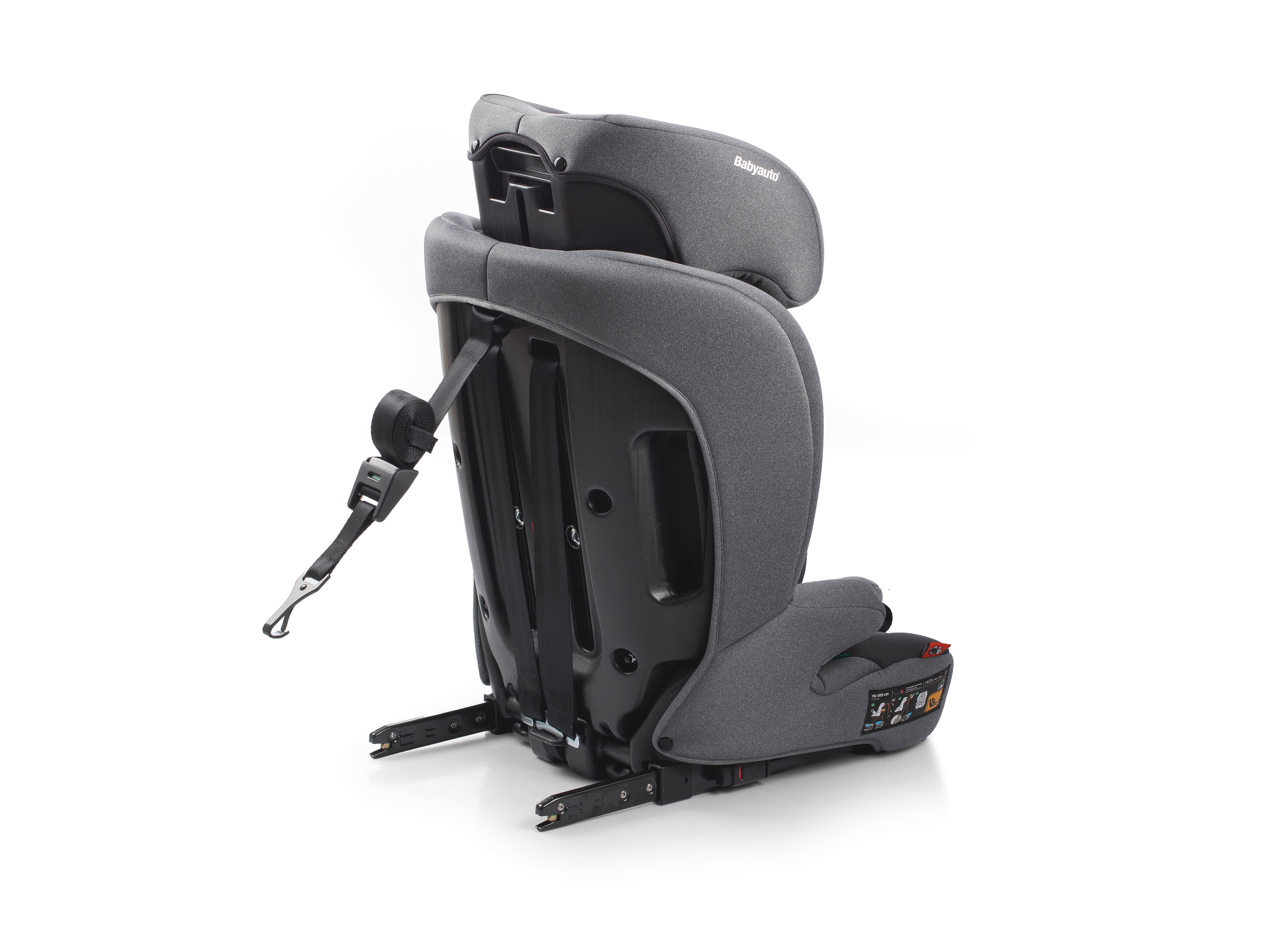 CADEIRA AUTO I-SIZE BABYAUTO 76-150CM ISOFIX ANTRACITE image number 3